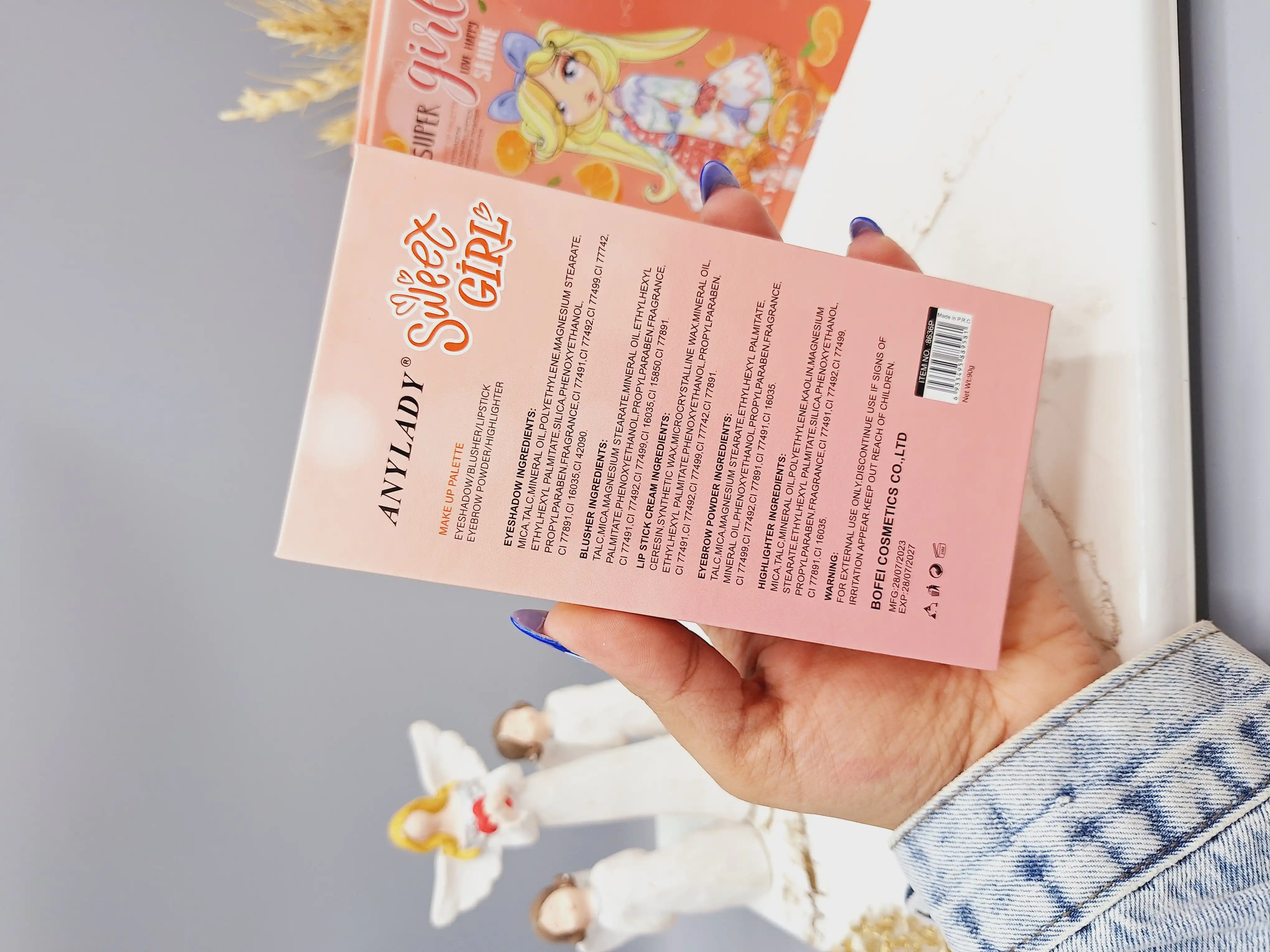 پالت سایه چشم برند آنالیدی طرح دختر میوه ای کد 8636p