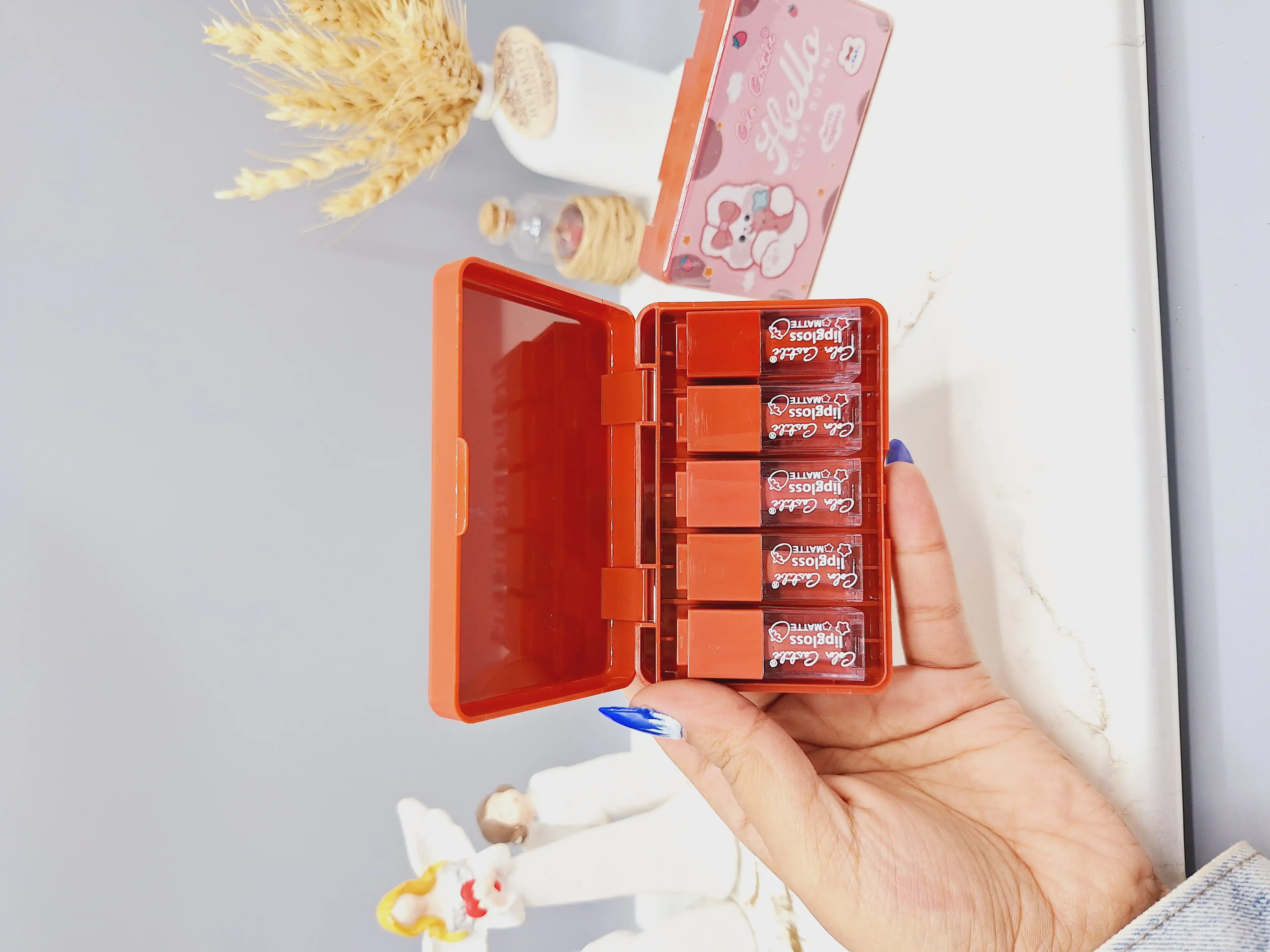 پک 5تایی رژ مایع خرس توت فرنگی کالر کاستل کد 4149