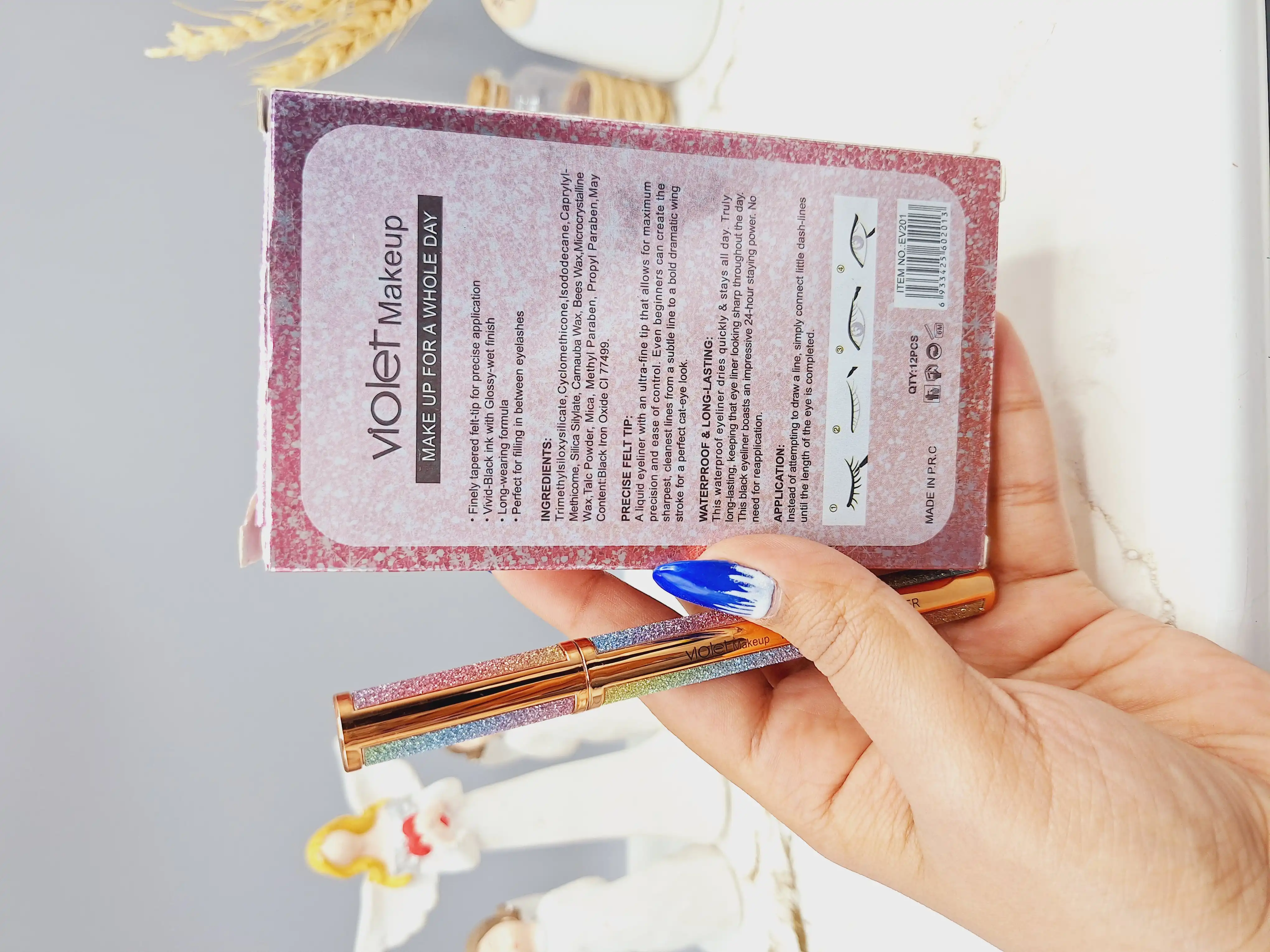 خط چشم ماژیکی بدنه گلیتری برند ویولت