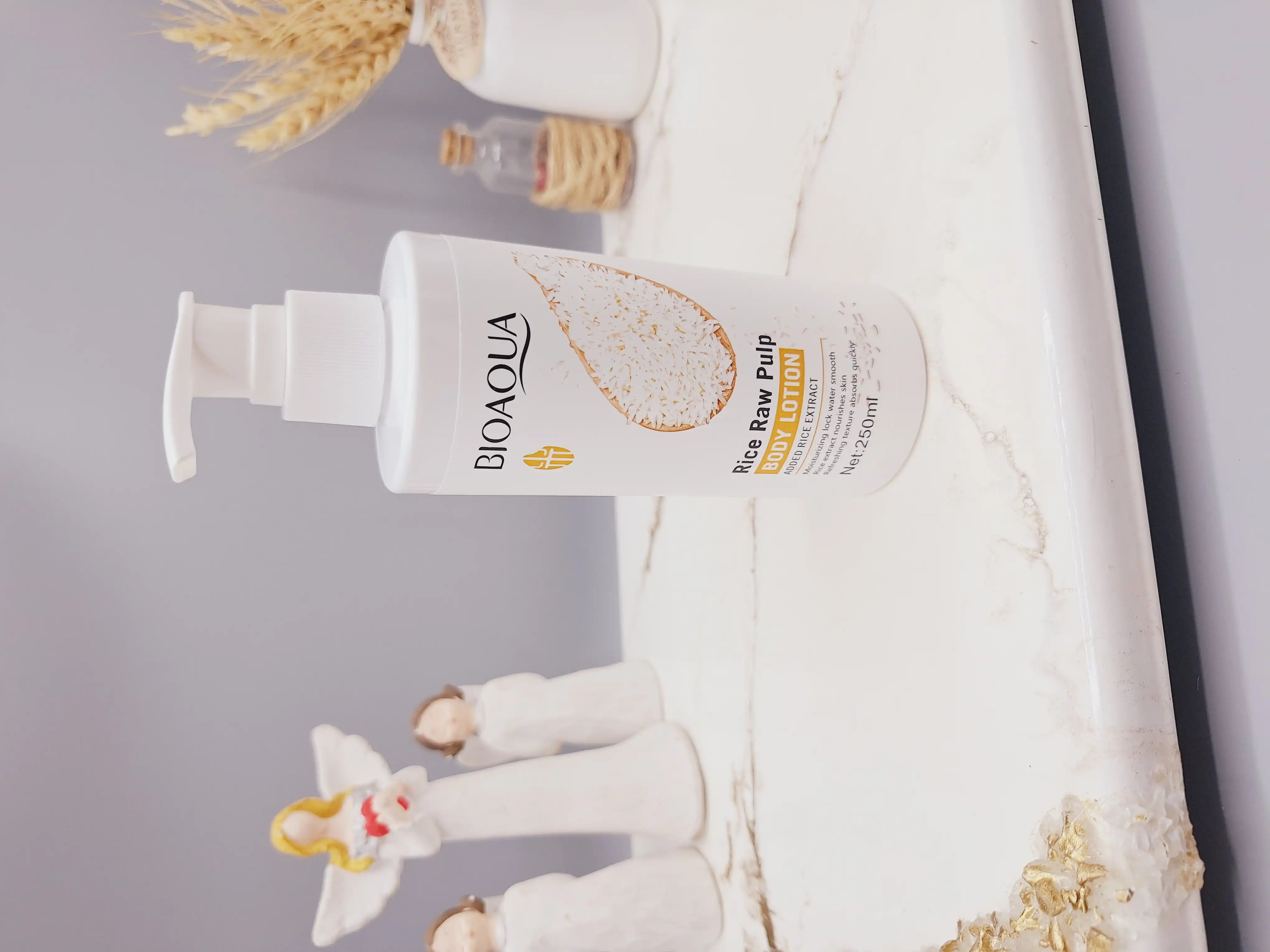 لوسیون بدن پمپی روشن کننده برنج بيواكوا اصلی 250 میل کد 49024