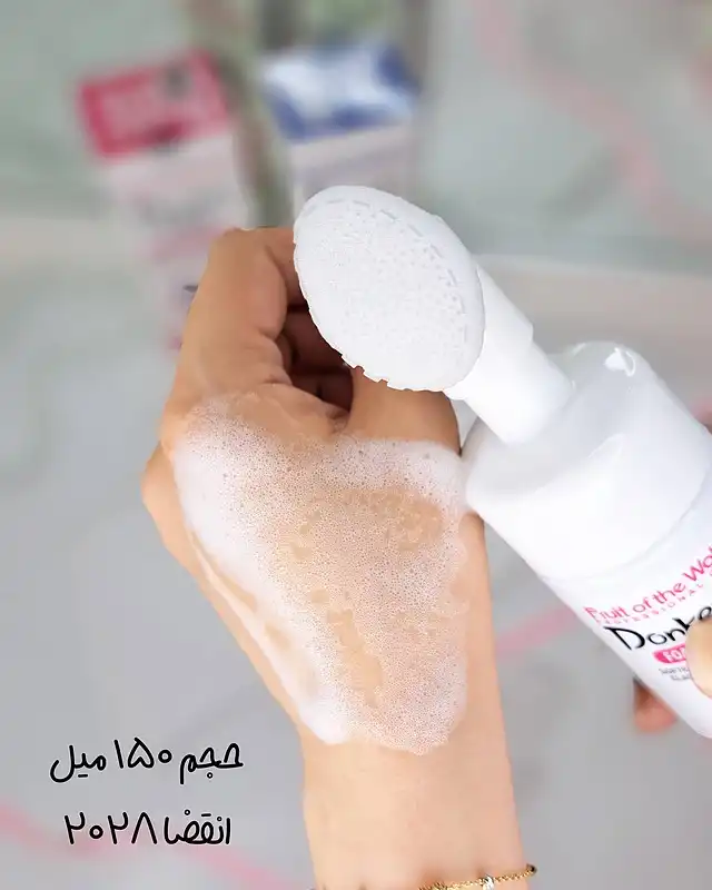 فوم براش دار سفید کننده شیر الاغ وکالی اصل 150 میل صورتی کد HA-3044