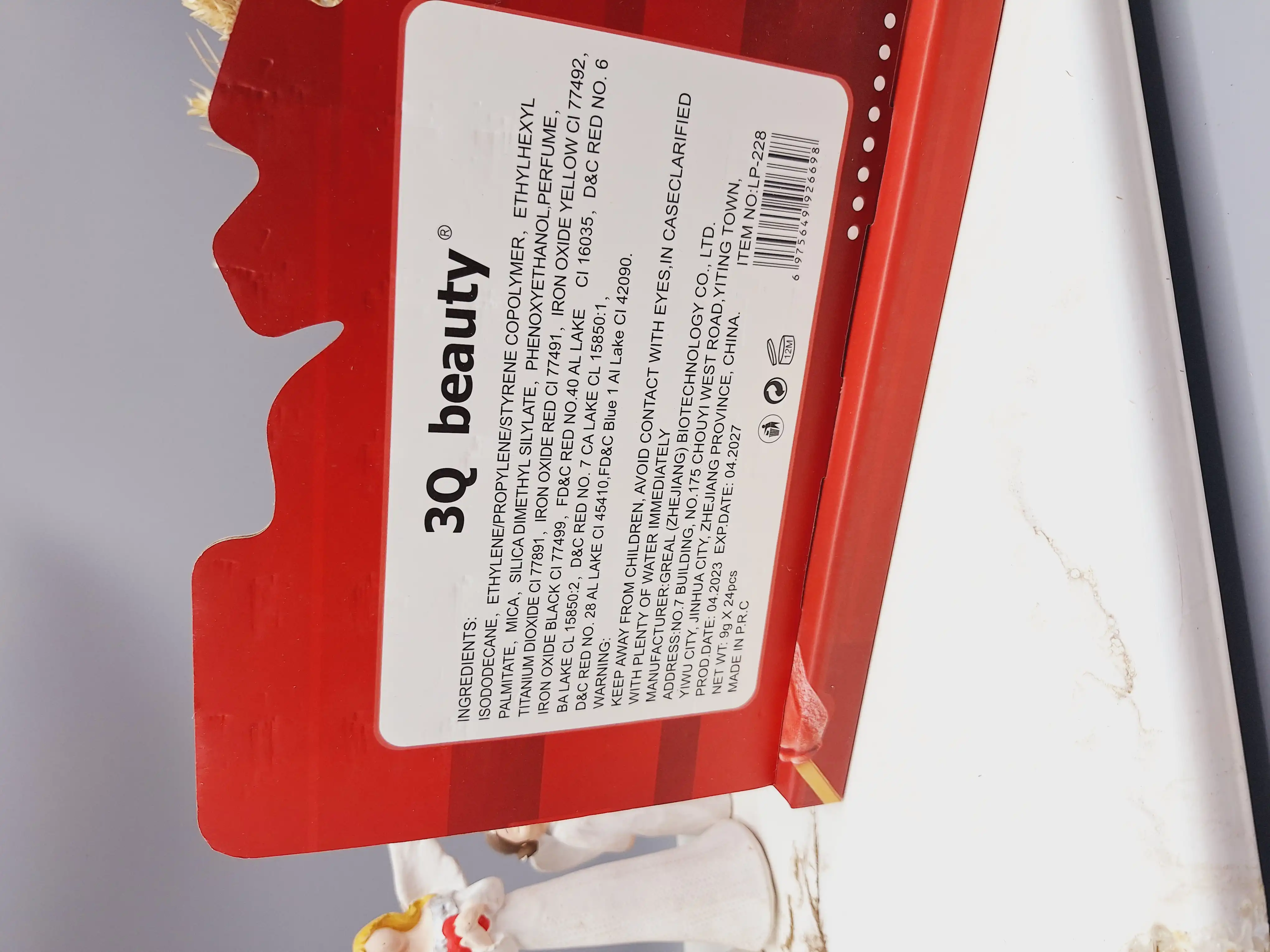 پک رژ مایع 6 تایی نود طرح بستنی برند 3Q بیوتی کد 228