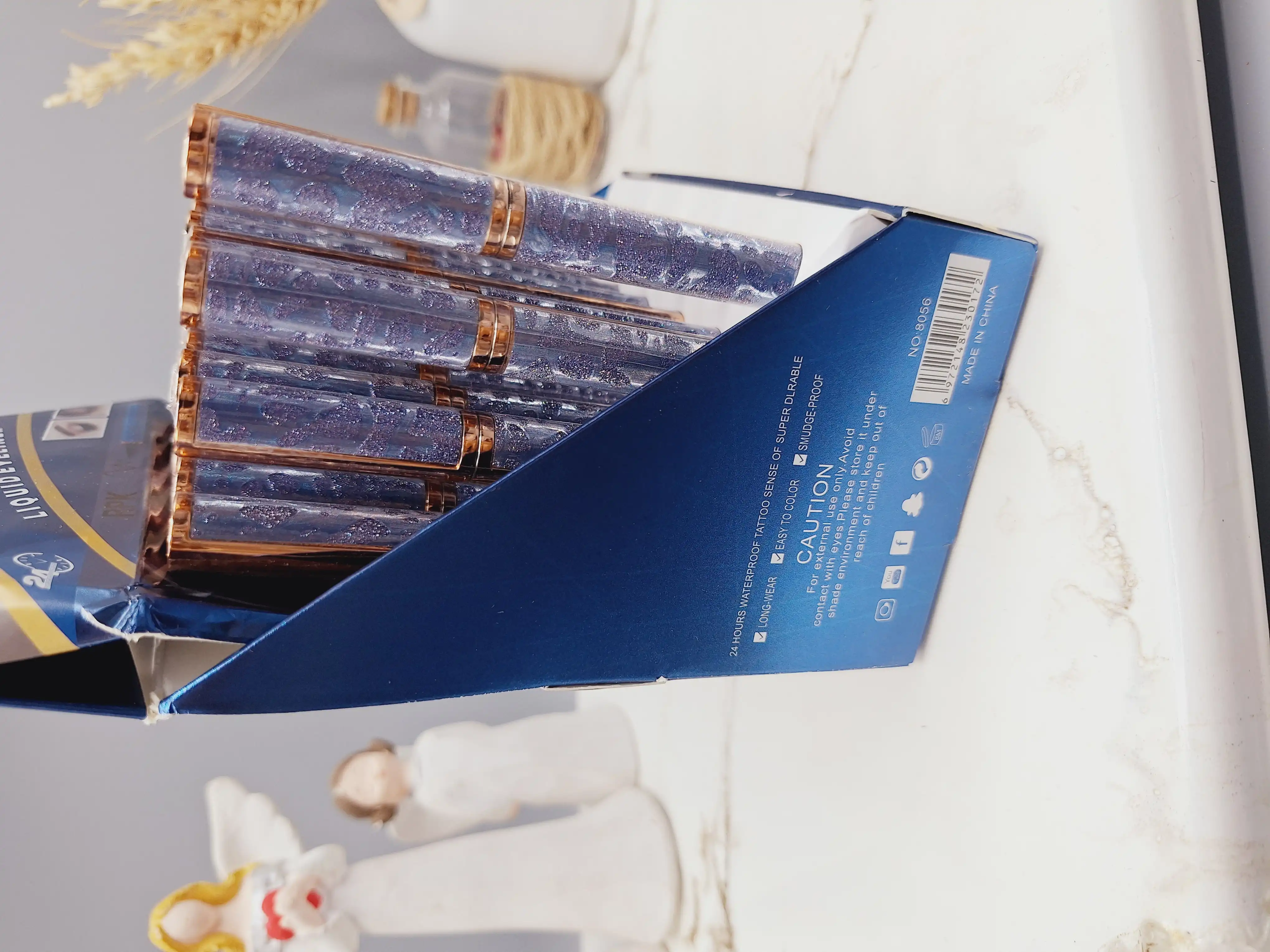 خشم چشم مشکی ماژیکی پوکه آبی برند RPK کد 8056