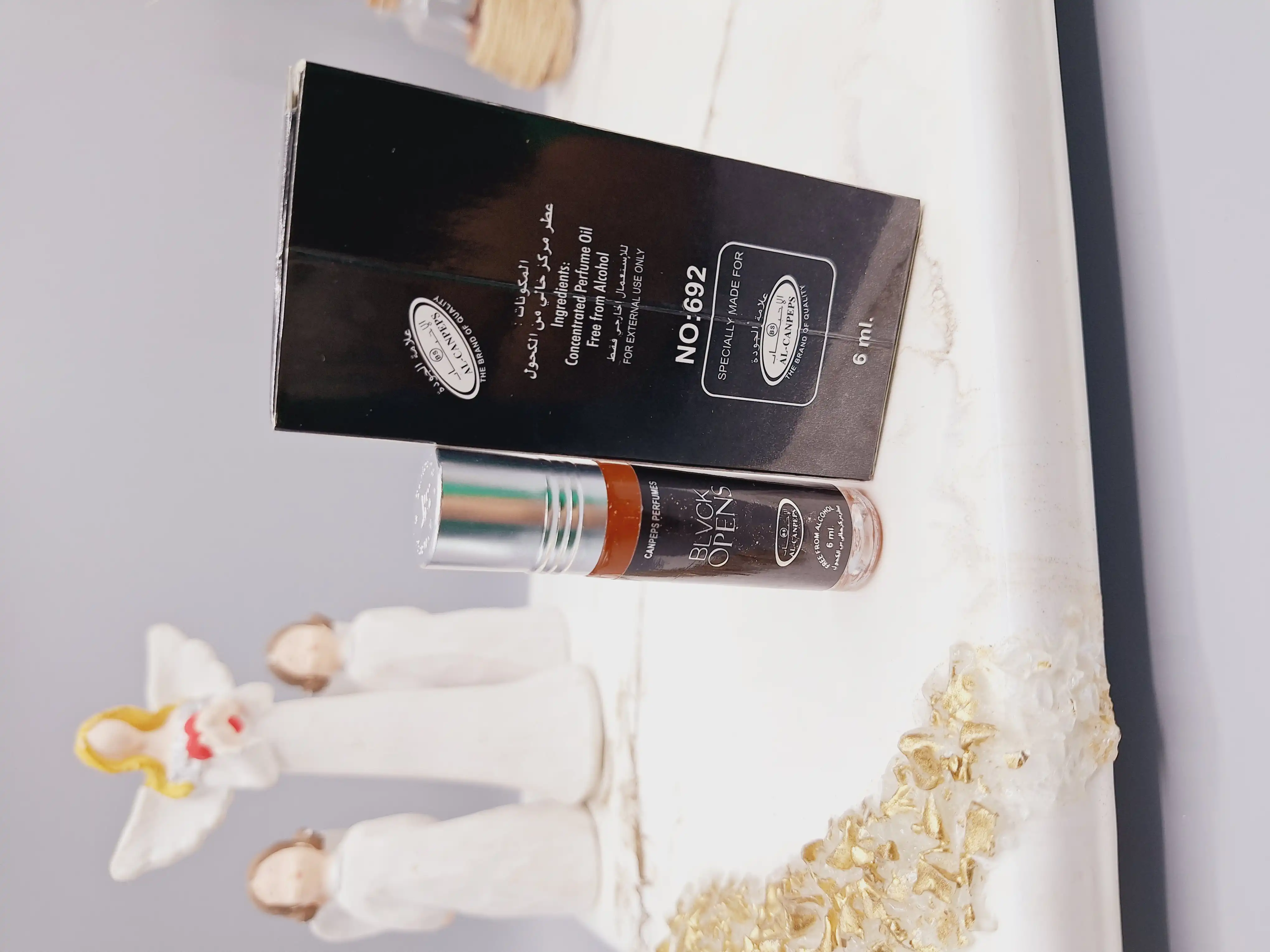 عطر 6 میل بدون الکل مدل BLVCK OPENS مردانه کد 692