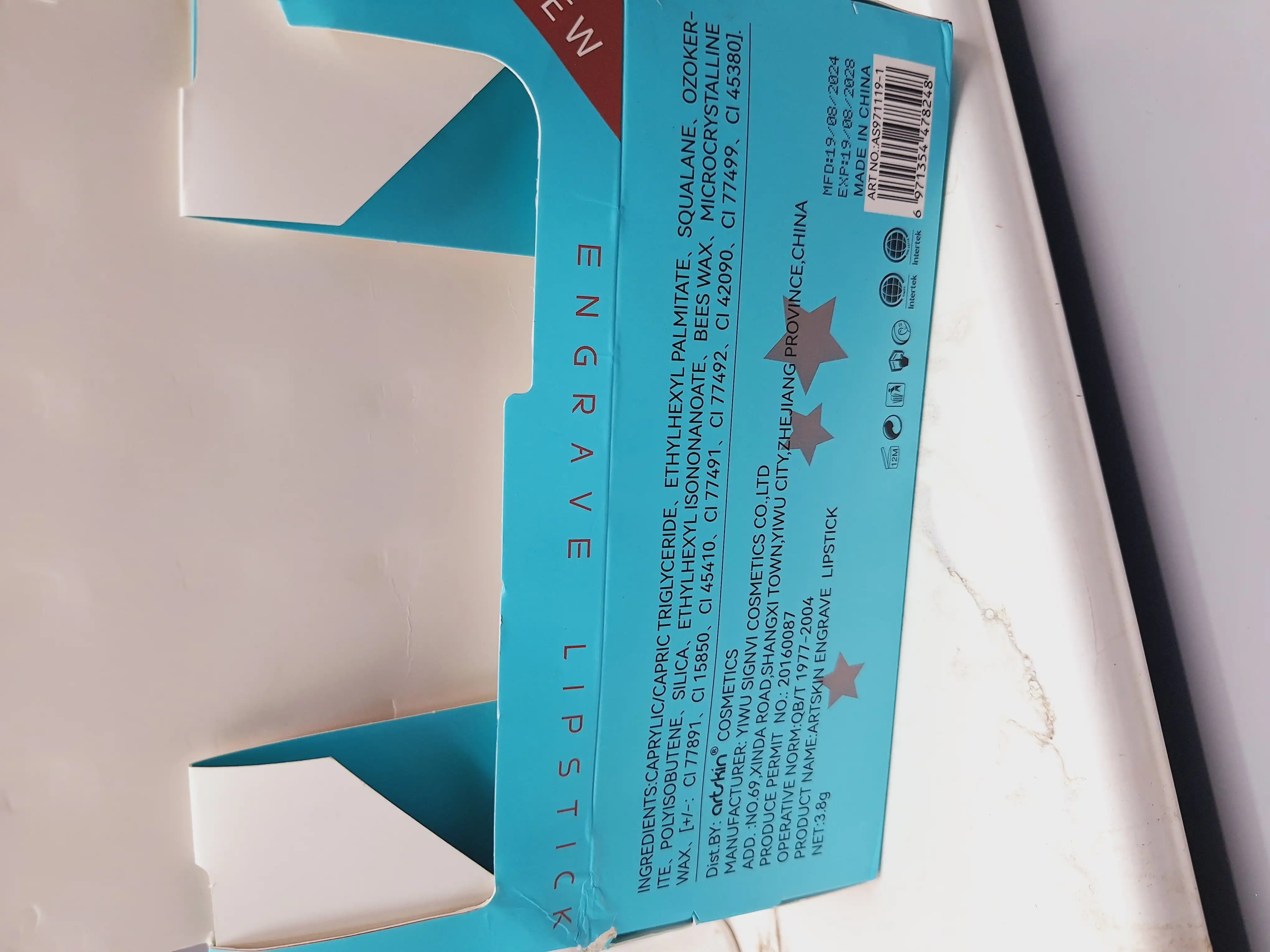 پک 6 تایی رژ جامد نرم و مخملی برند آرت اسکین کد 971119