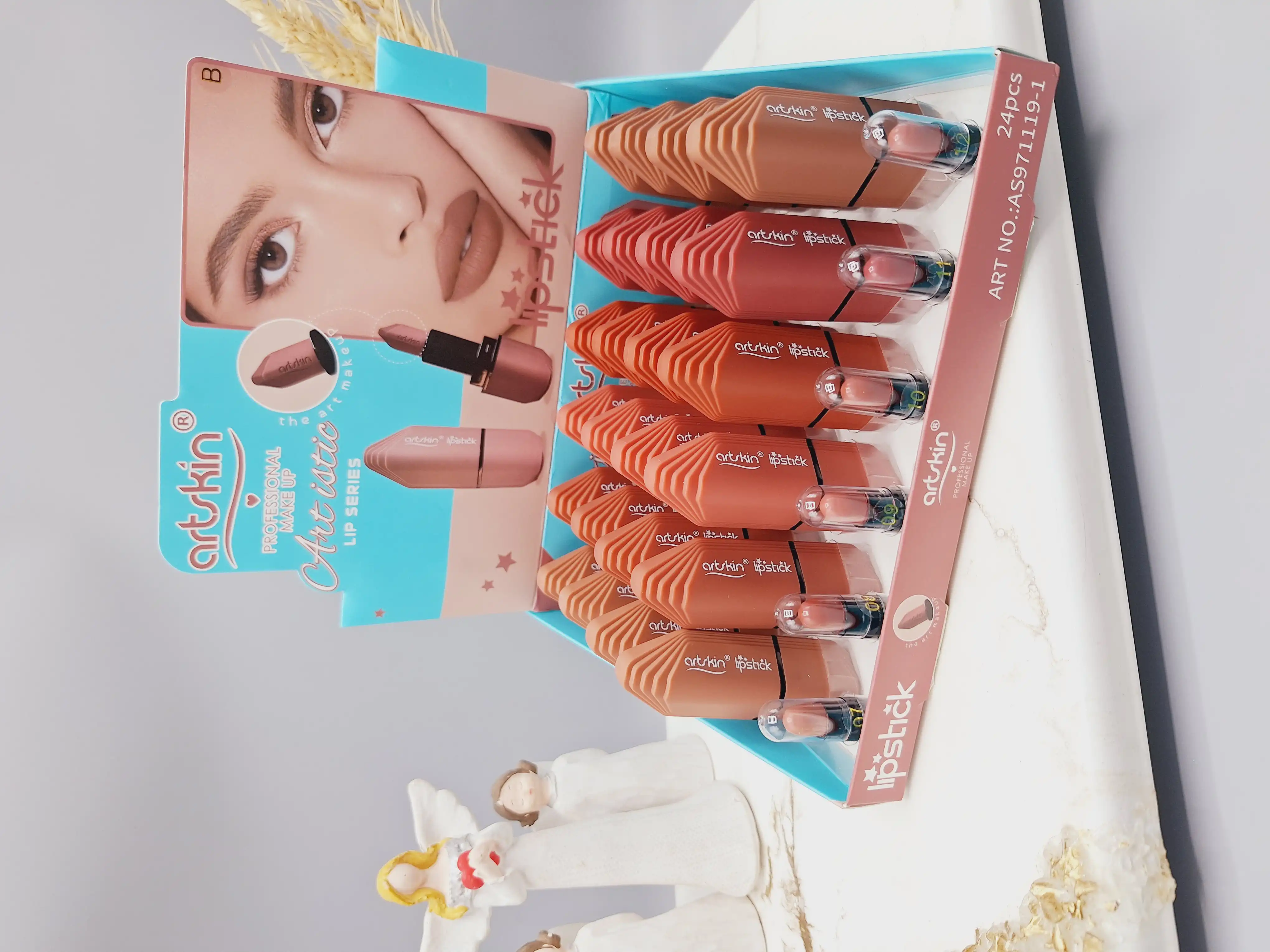 پک 6 تایی رژ جامد نرم و مخملی برند آرت اسکین کد 971119