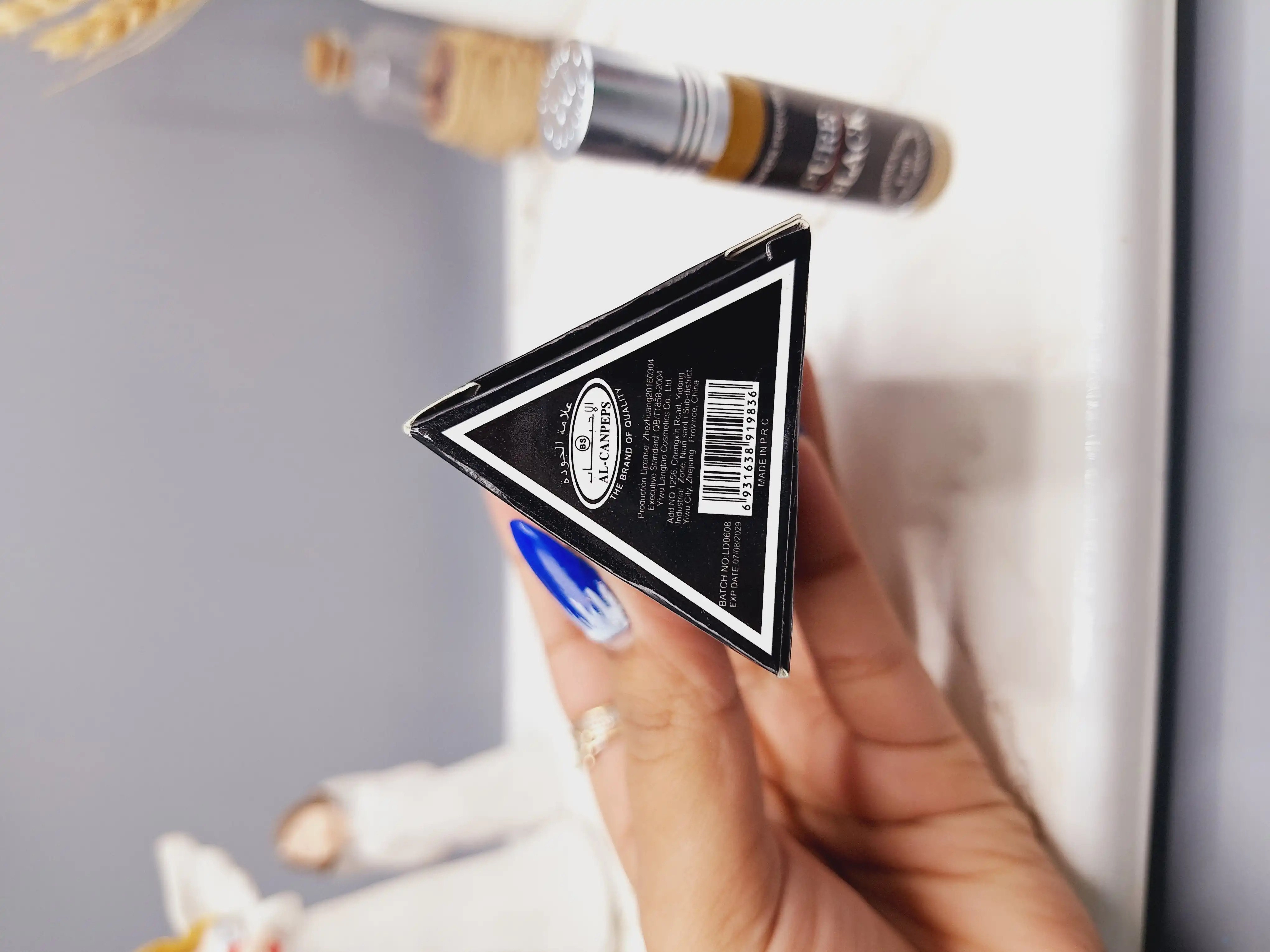 عطر 6 میل بدون الکل مدل PURE BLACK مردانه