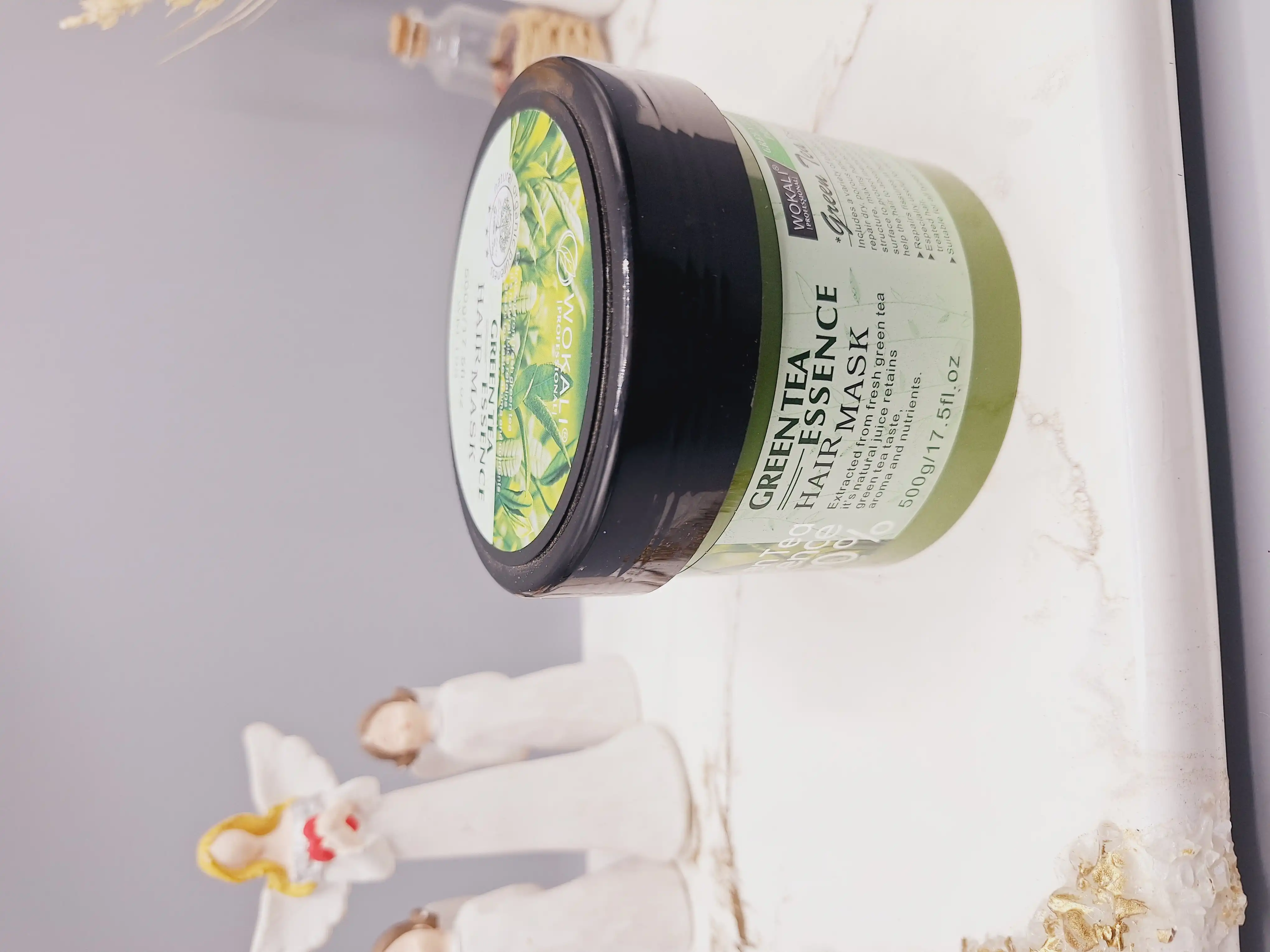 ماسک مو ارگانیک اسانس چای سبز 500 گرم برند وکالی کد WKL198