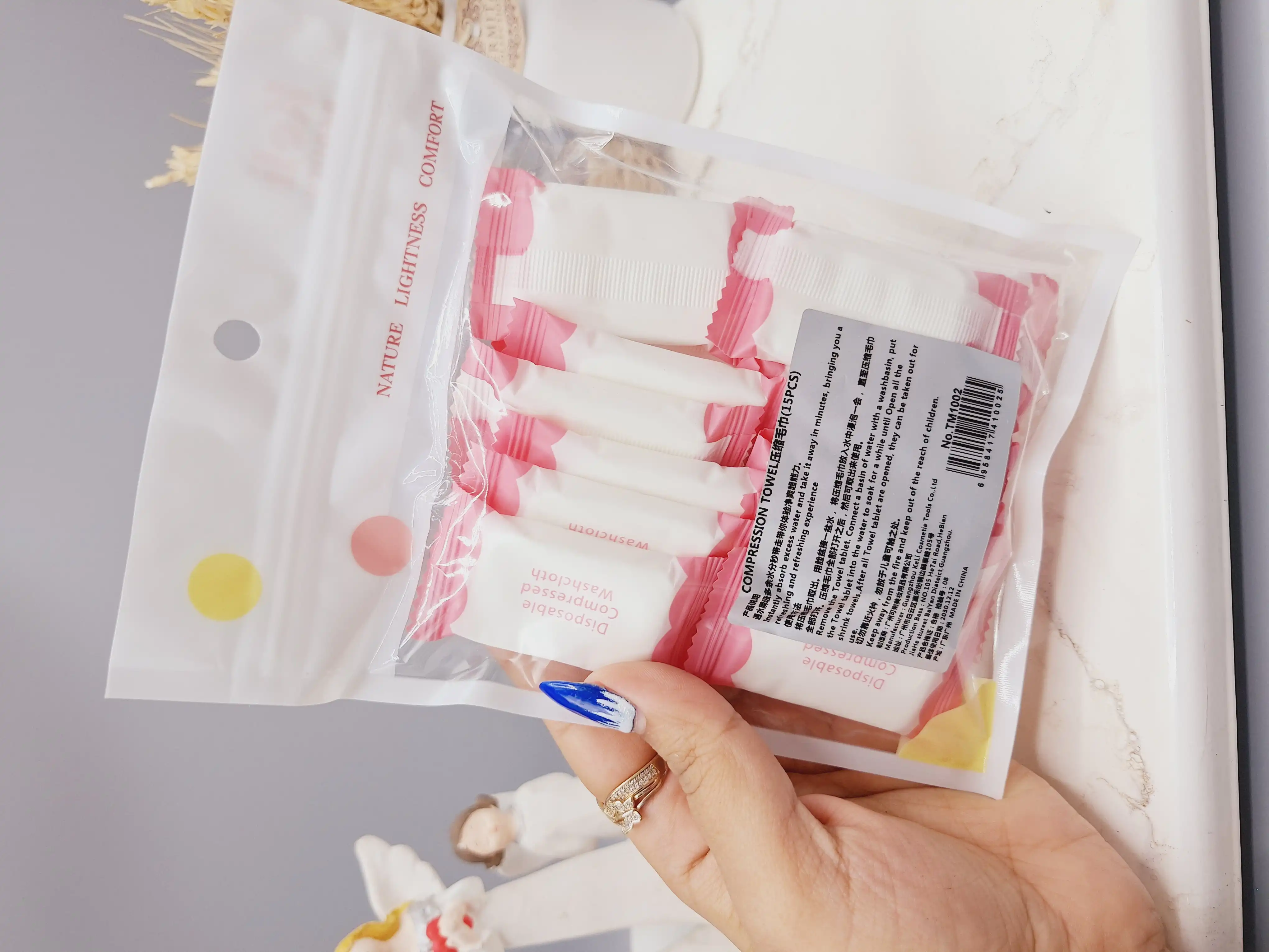 پک 15 عددی قرص فشرده حوله جادویی کد TM1002