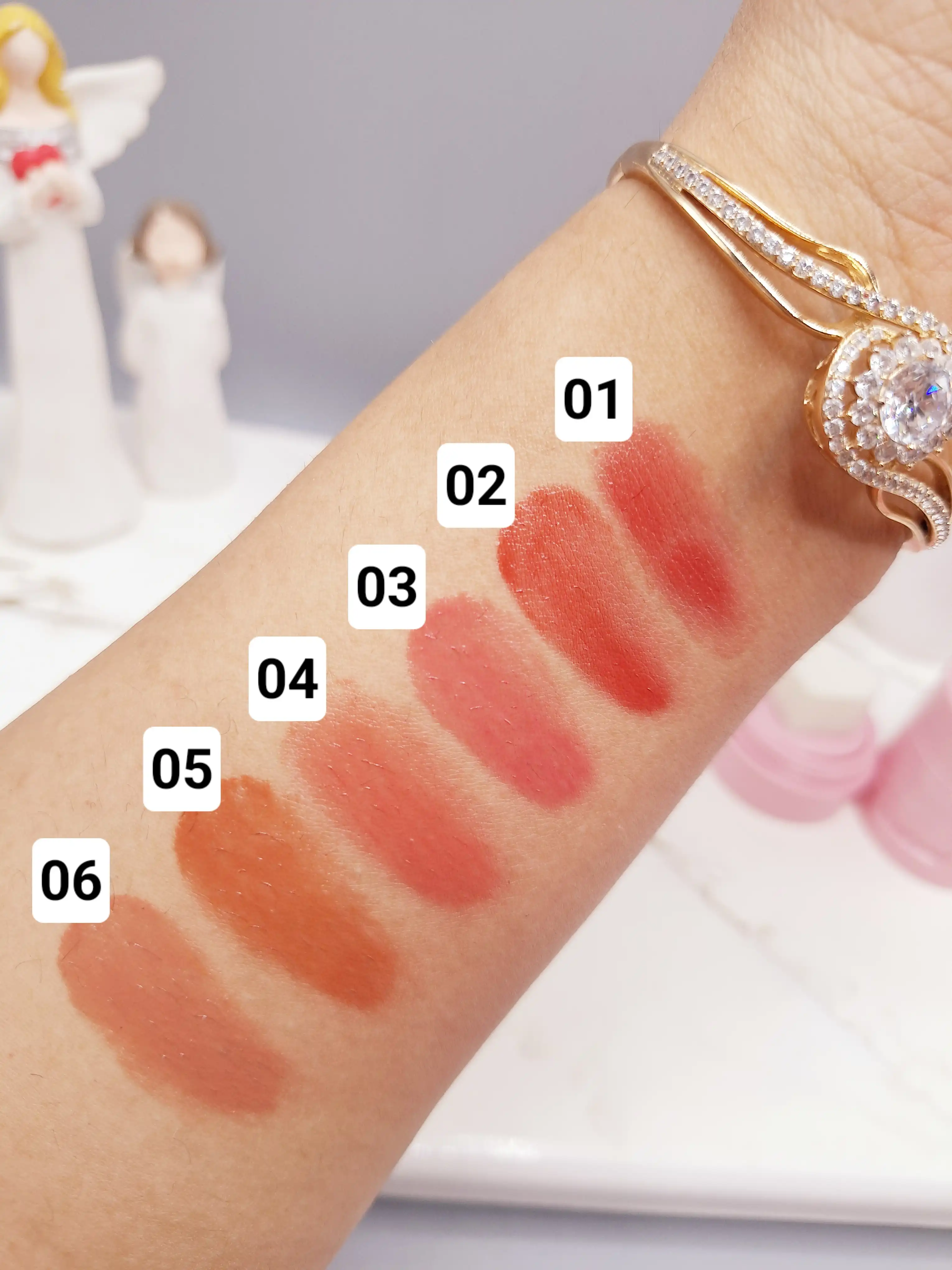 رژ گونه استامپی قلبی برند موکالره کد 436