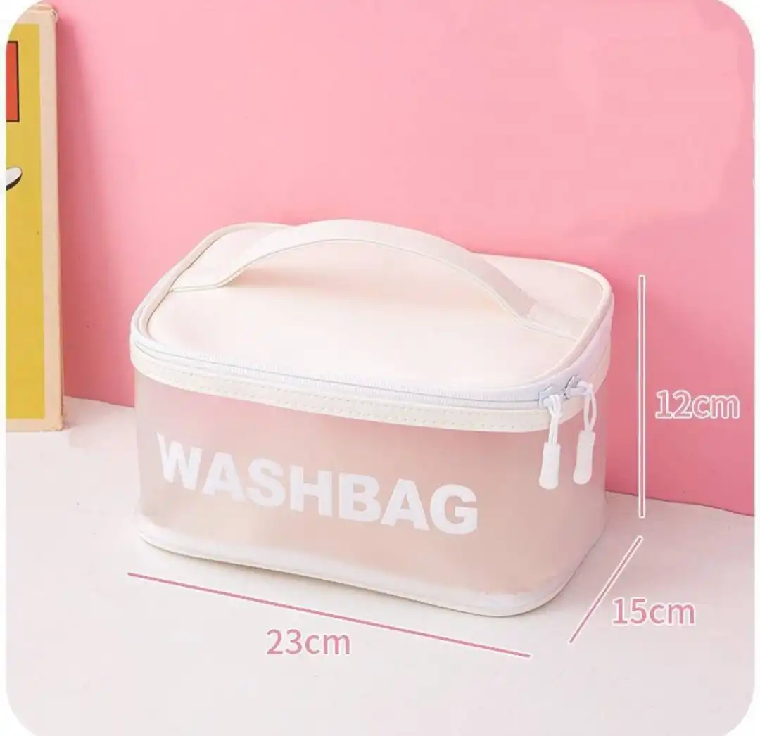 کیف آرایشی با کیفیت و جا دار (رنگ سفید)