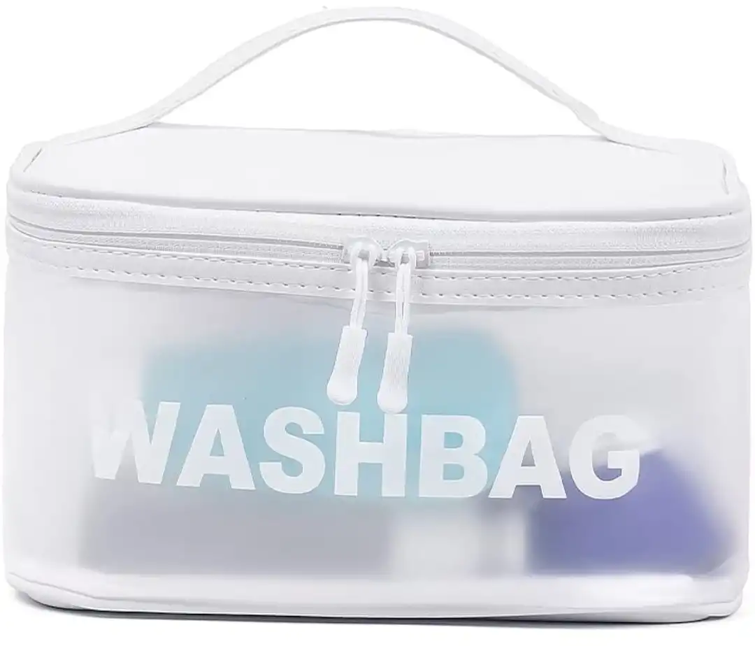 کیف آرایشی با کیفیت و جا دار (رنگ سفید)