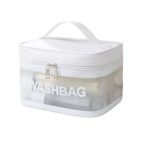 کیف آرایشی با کیفیت و جا دار (رنگ سفید)