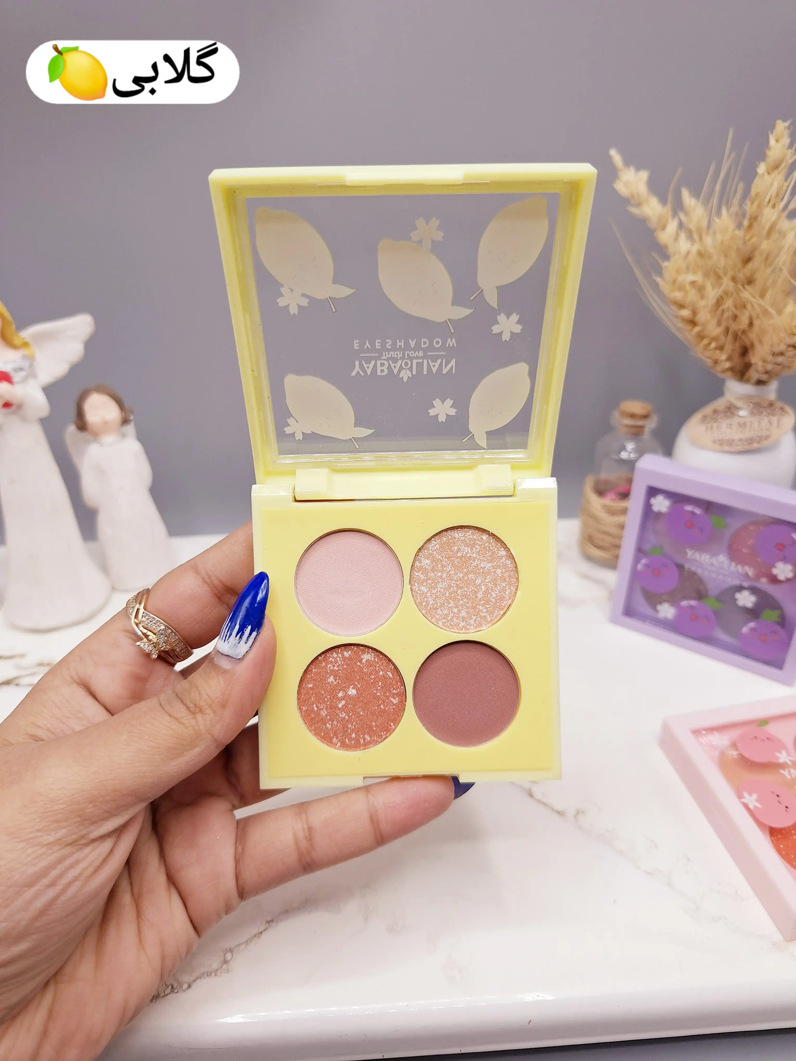 سایه چشم 4 تایی میوه ای خوش رنگ برند YABA LIAN کد 89170