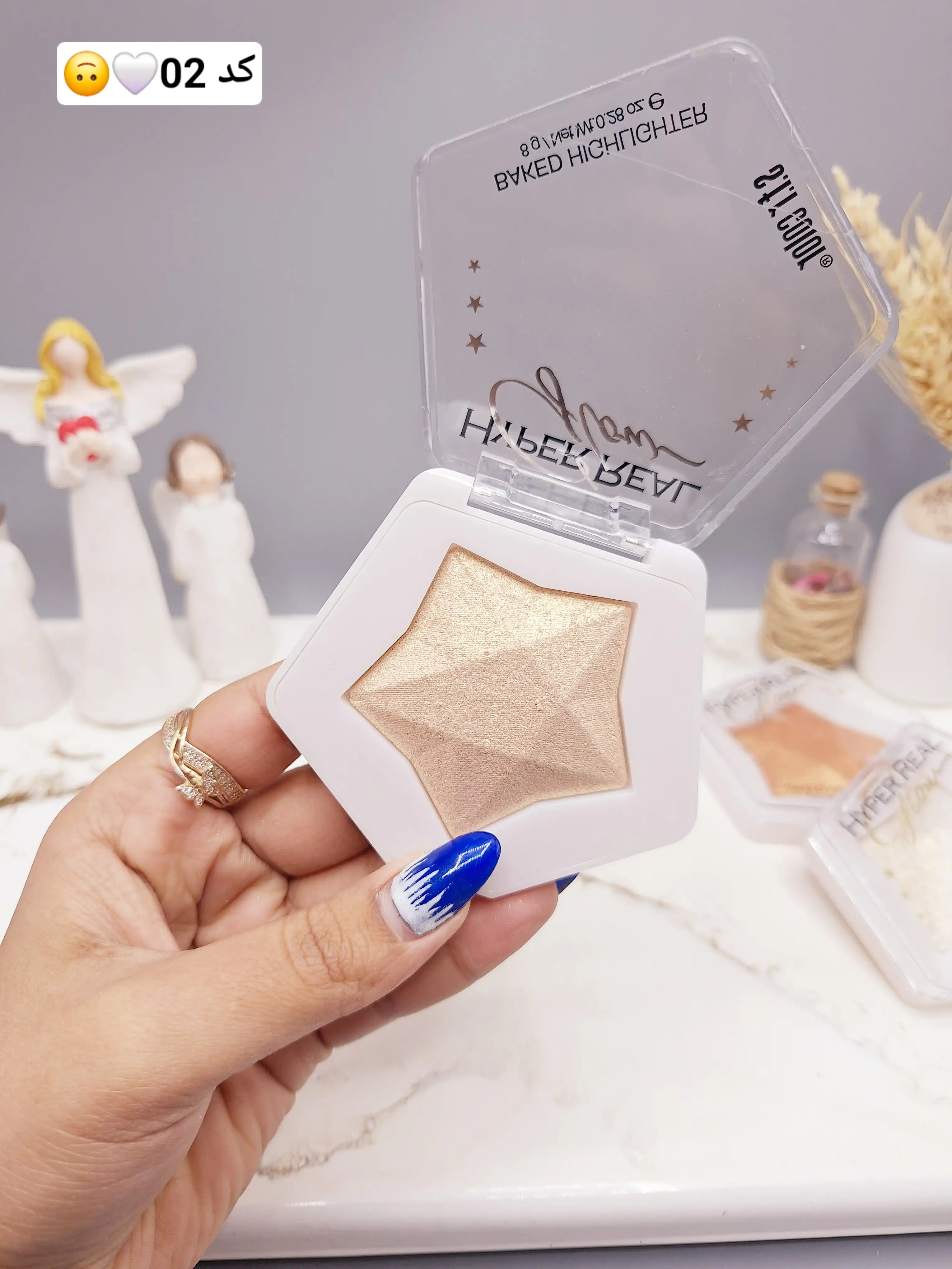 هایلایتر پرطرفدار ستاره ای خوش رنگ کد 7576