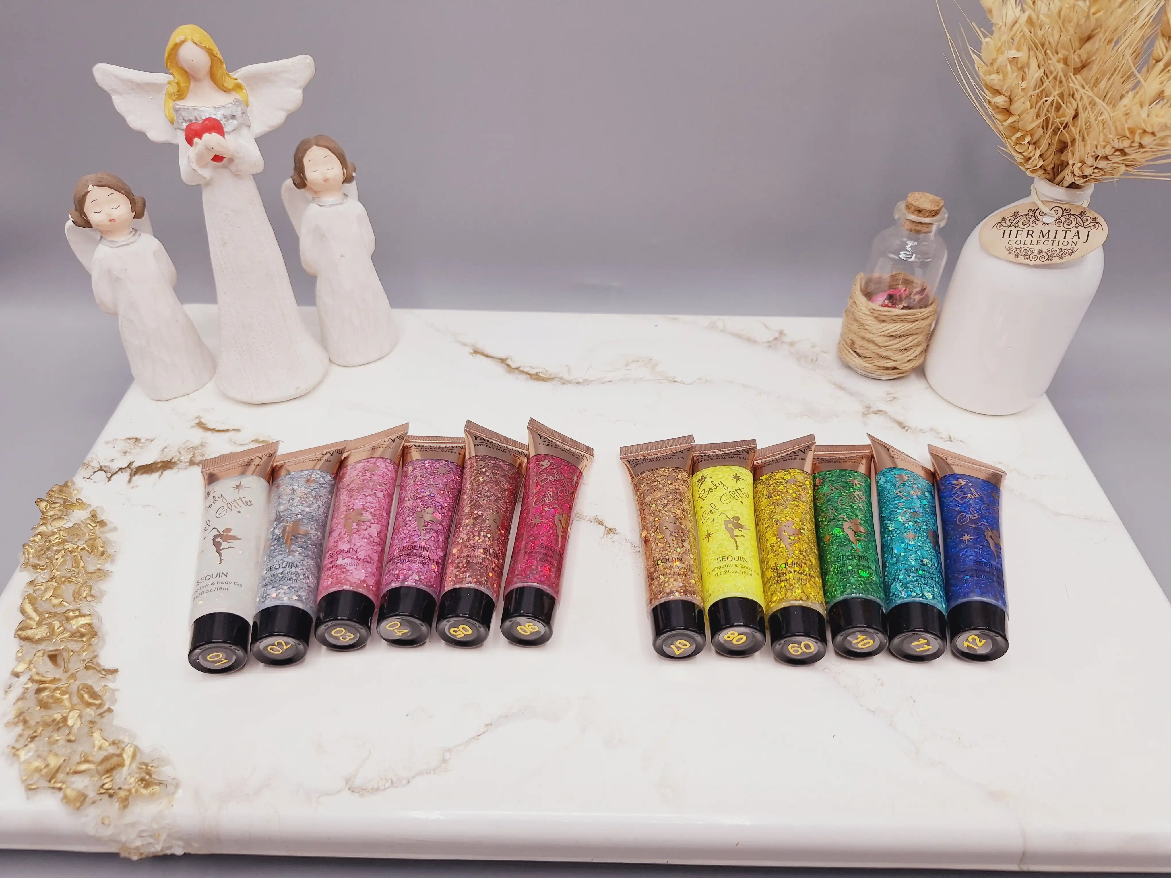 گلیتر تیوپی مناسب صورت و بدن و موی سر فوق العاده شیک YARALIAN کد 107