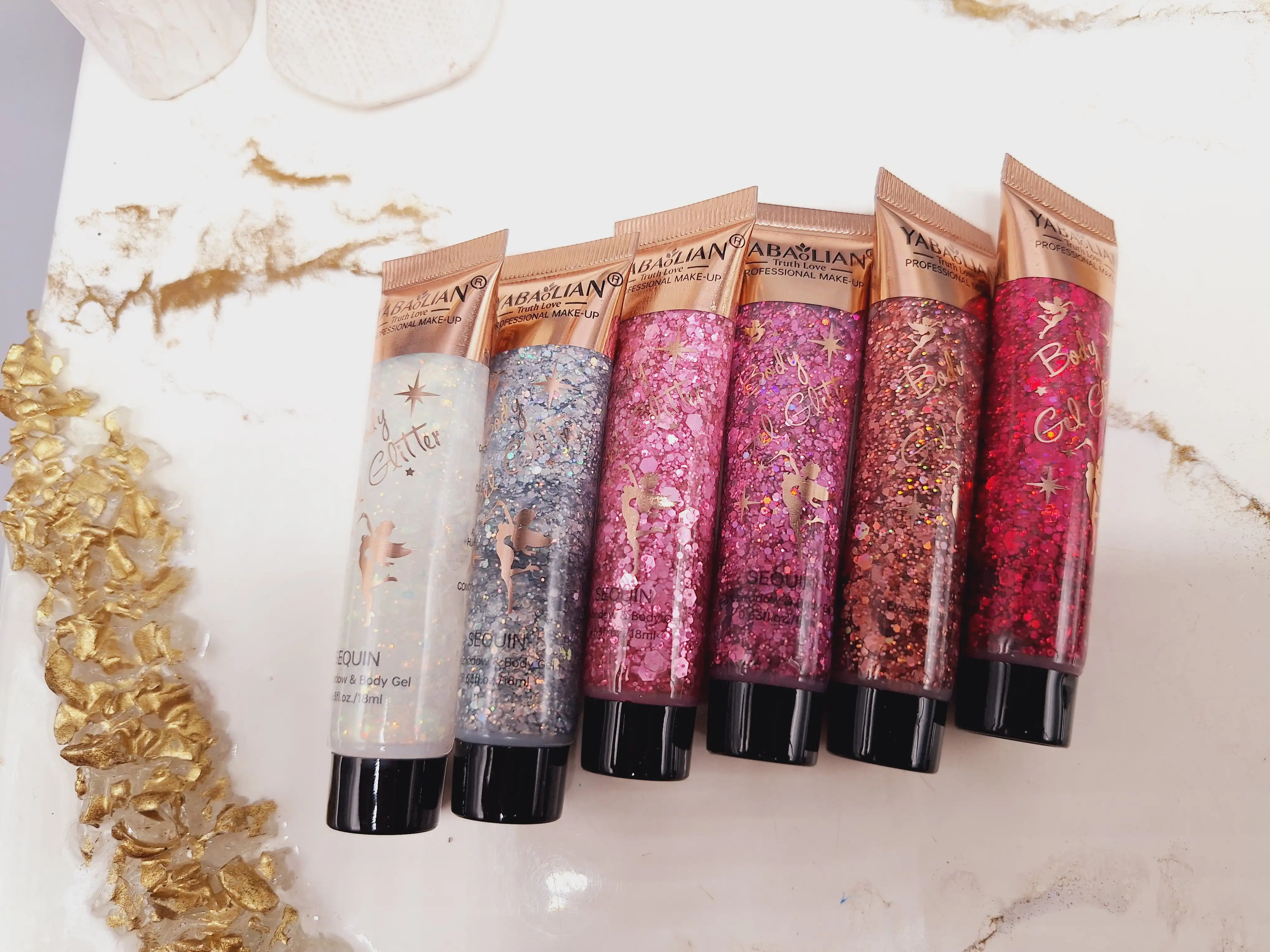 گلیتر تیوپی مناسب صورت و بدن و موی سر فوق العاده شیک YARALIAN کد 107