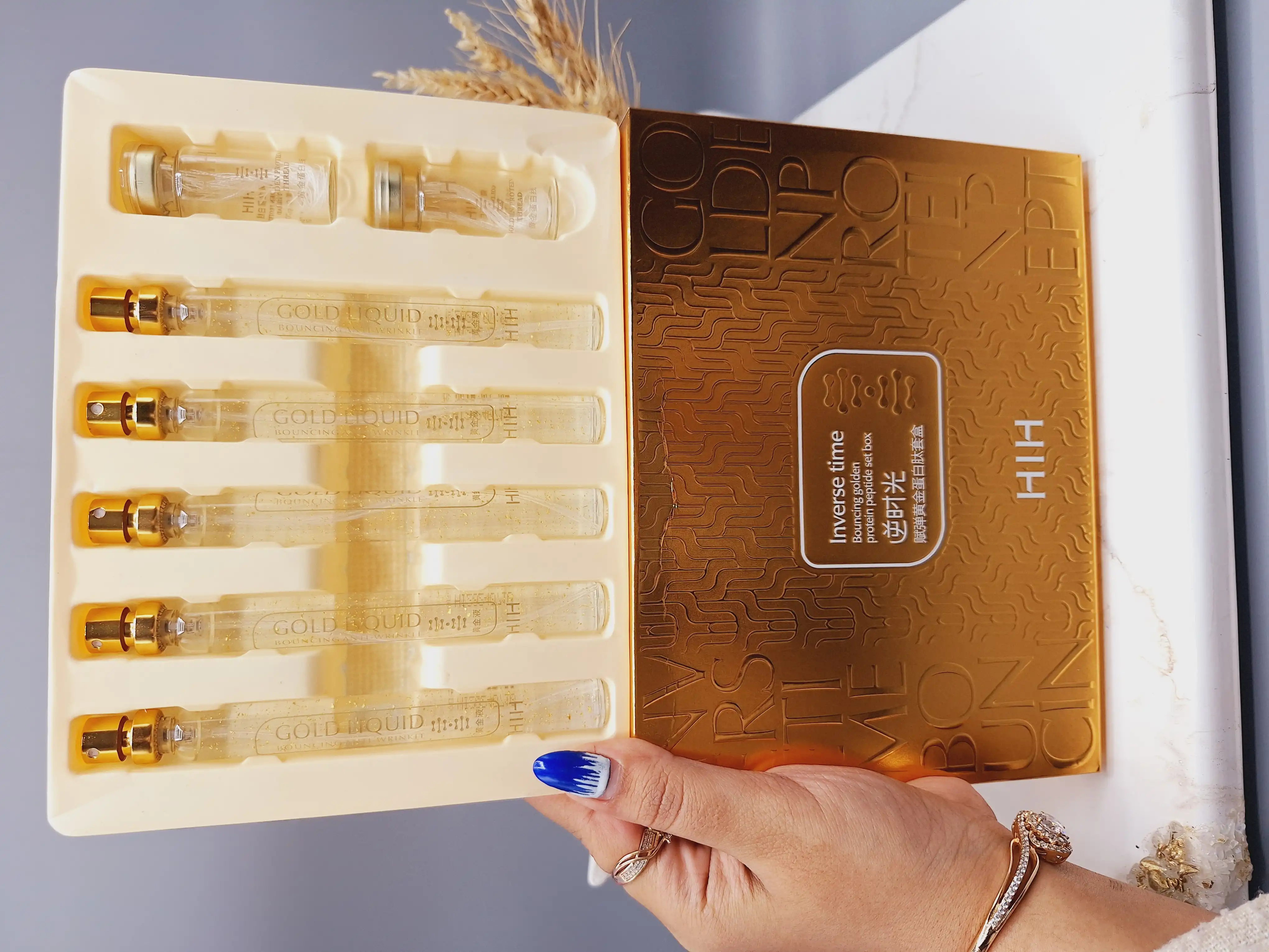 پک نخ کلاژن ساز جذبی طلا برند HIH اصلی کد 0492