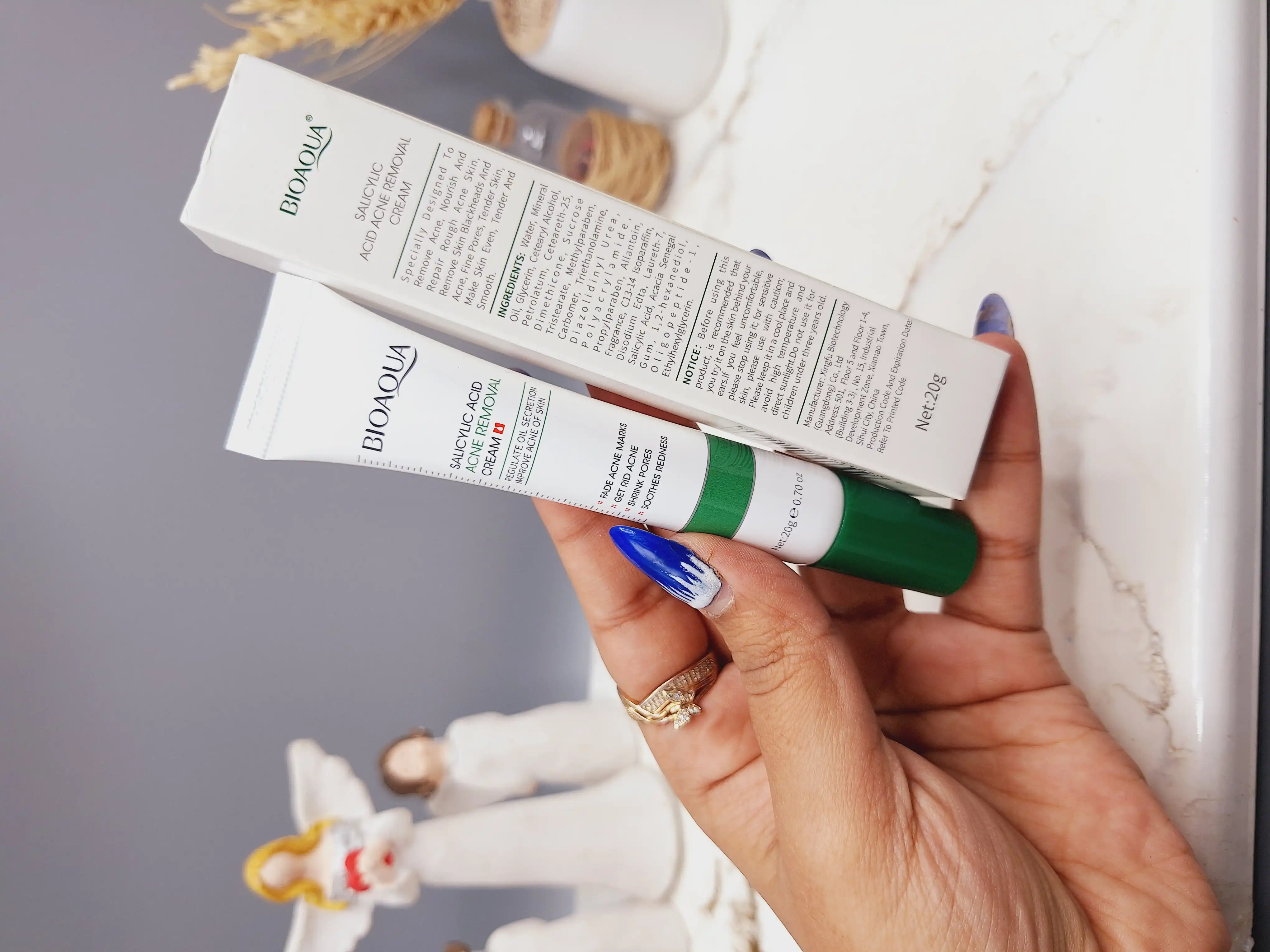 کرم ضد جوش سالسیلیک اسید بیوآکوا درمان جوش و آکنه و منافذ باز حجم ۲۰ گرم کد 42552