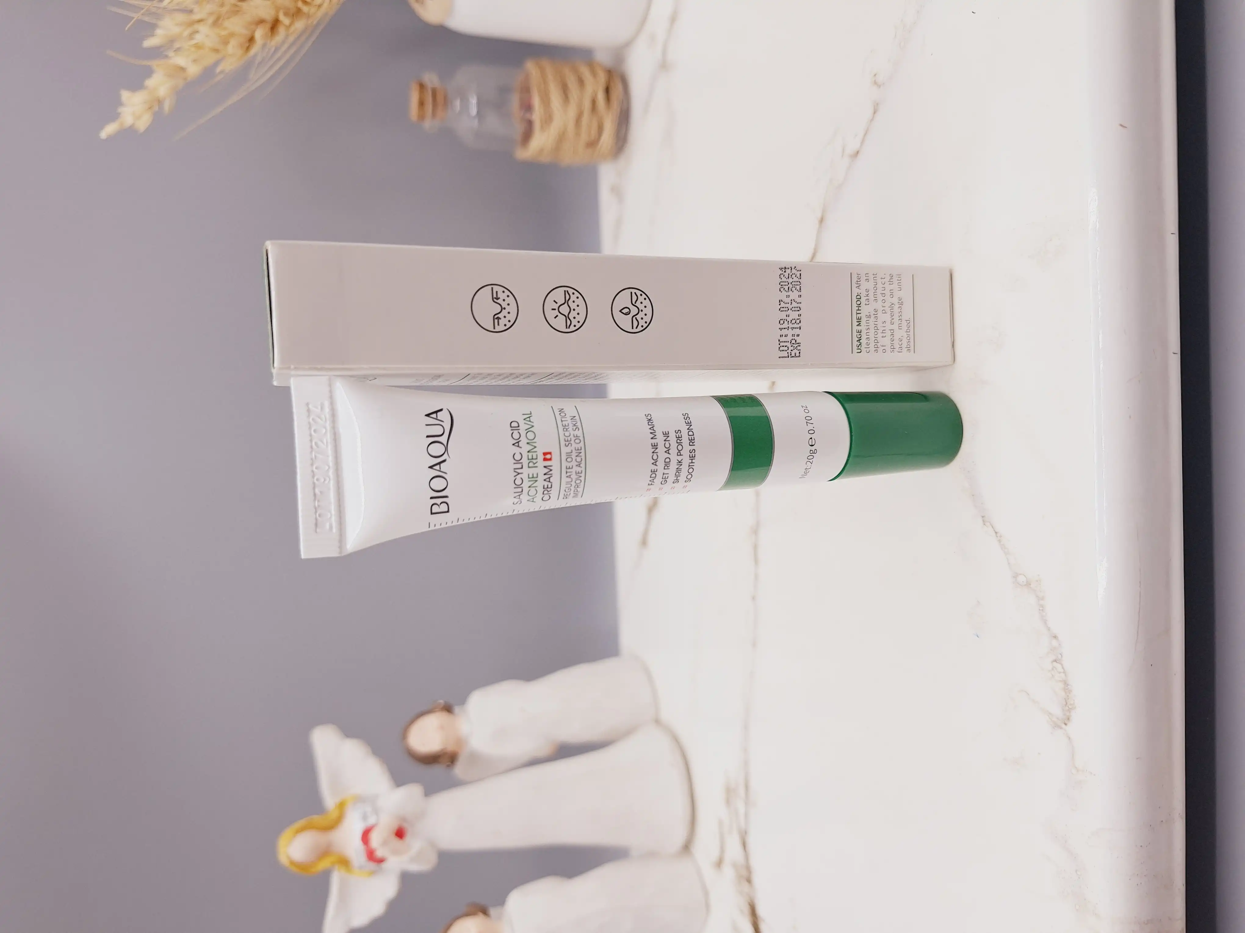 کرم ضد جوش سالسیلیک اسید بیوآکوا درمان جوش و آکنه و منافذ باز حجم ۲۰ گرم کد 42552