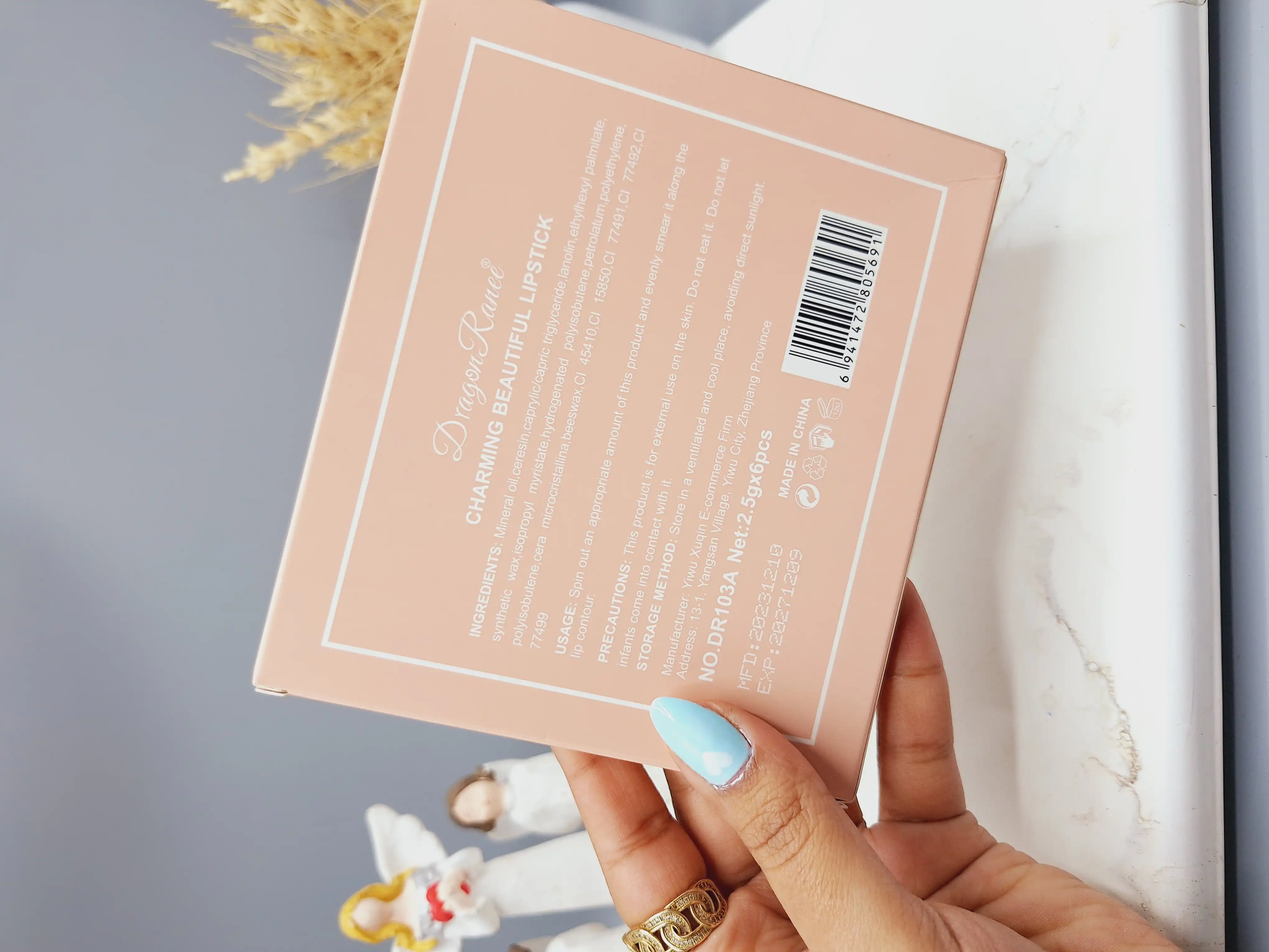 پک رژ مایع نود 6 تایی برند Dragon Ranee کیفیت بالا کد 5691