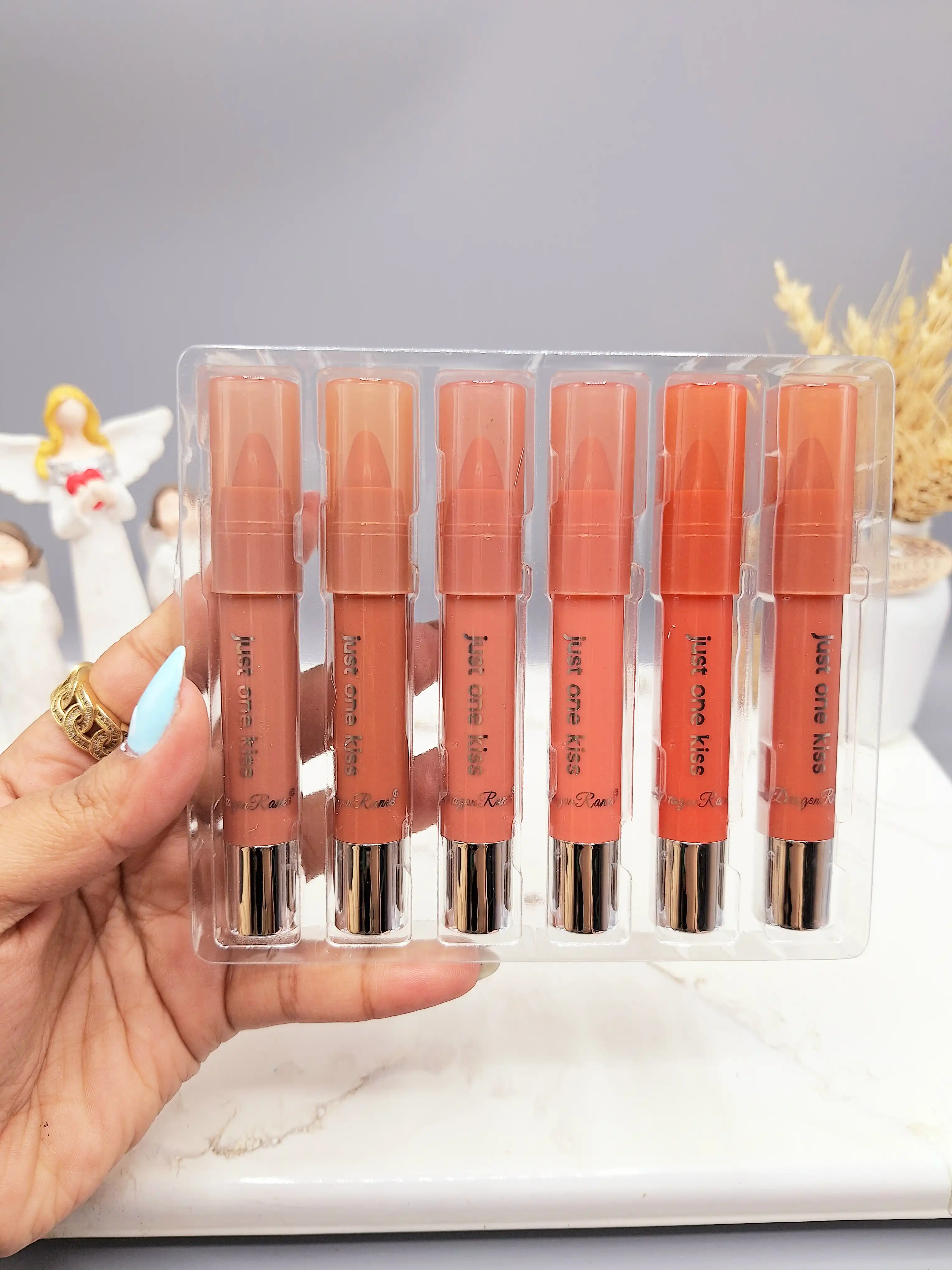 پک رژ مایع نود 6 تایی برند Dragon Ranee کیفیت بالا کد 5691