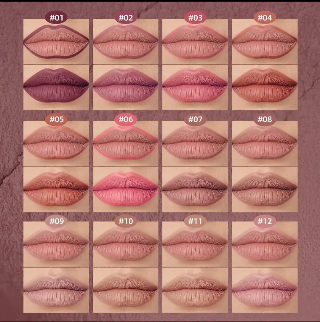 خط لب و رژ لب دو سر برند USHAS کد 023