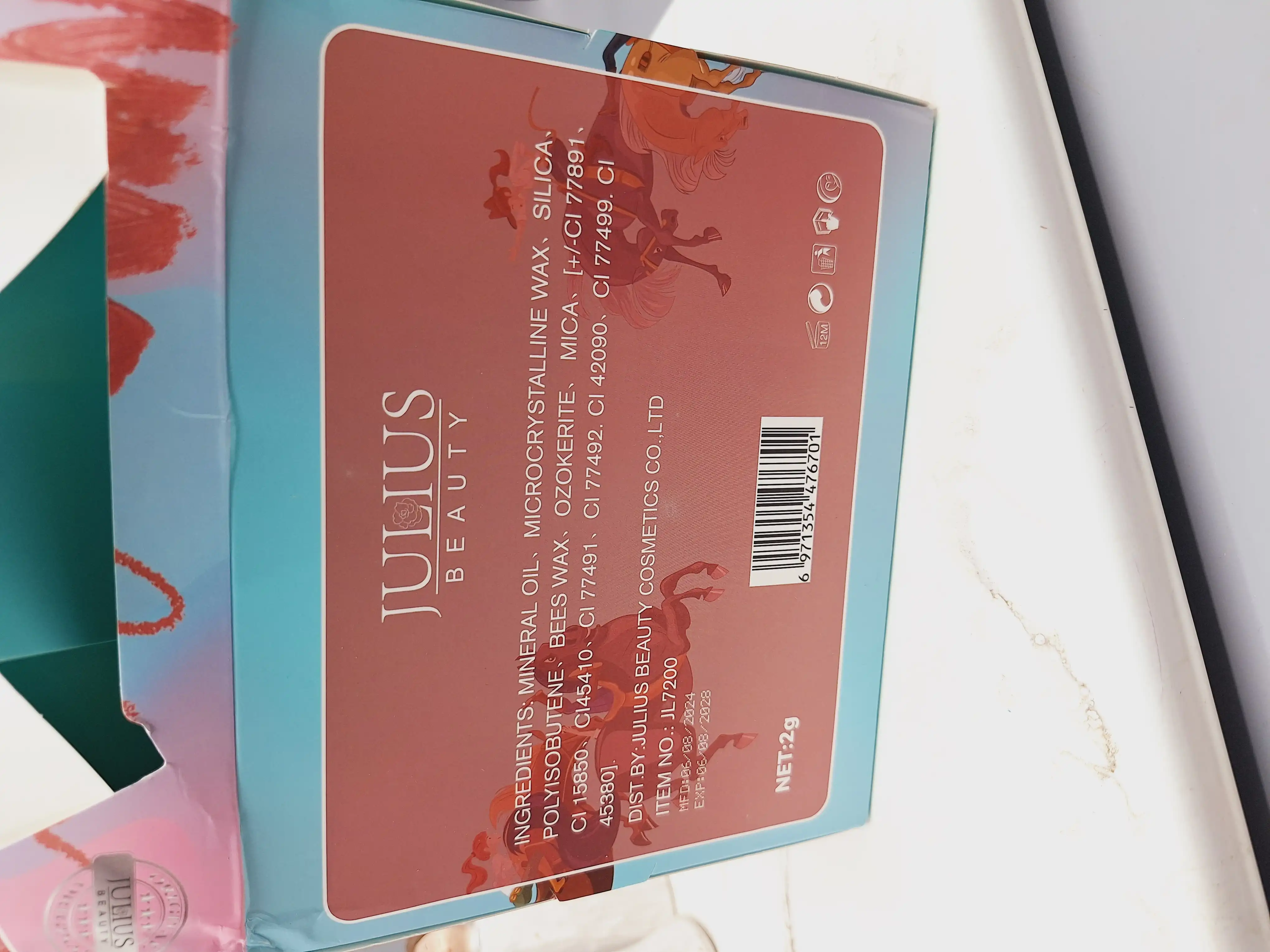 رژلب و خط لب دو طرفه جولیوس بیوتی Julius Beauty کد 7200