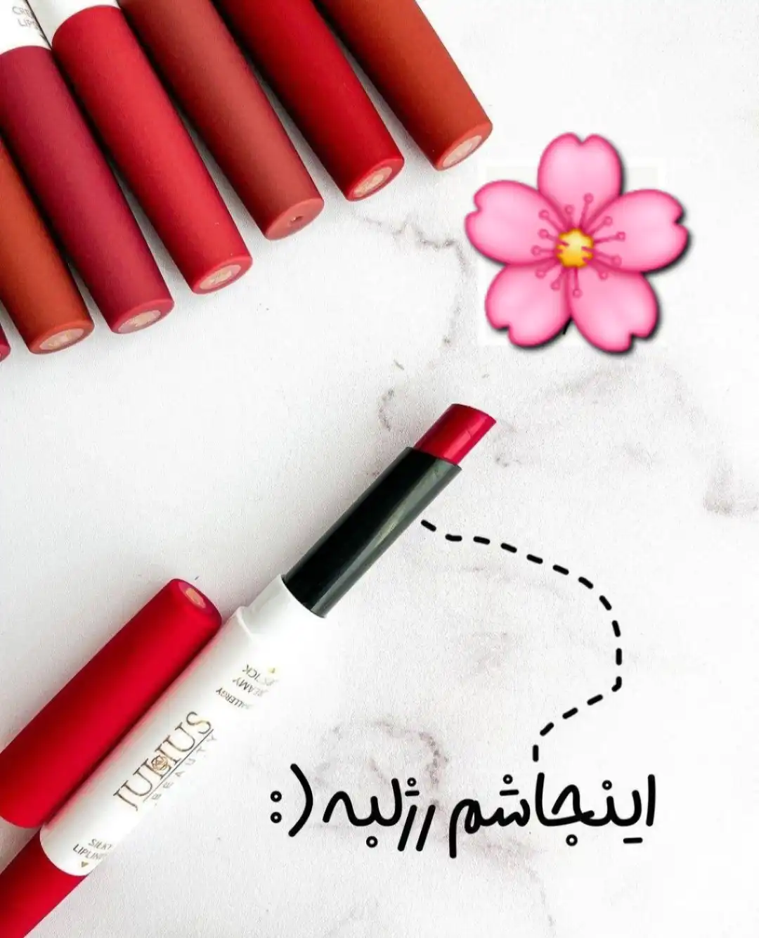 رژلب و خط لب دو طرفه جولیوس بیوتی Julius Beauty کد 7200