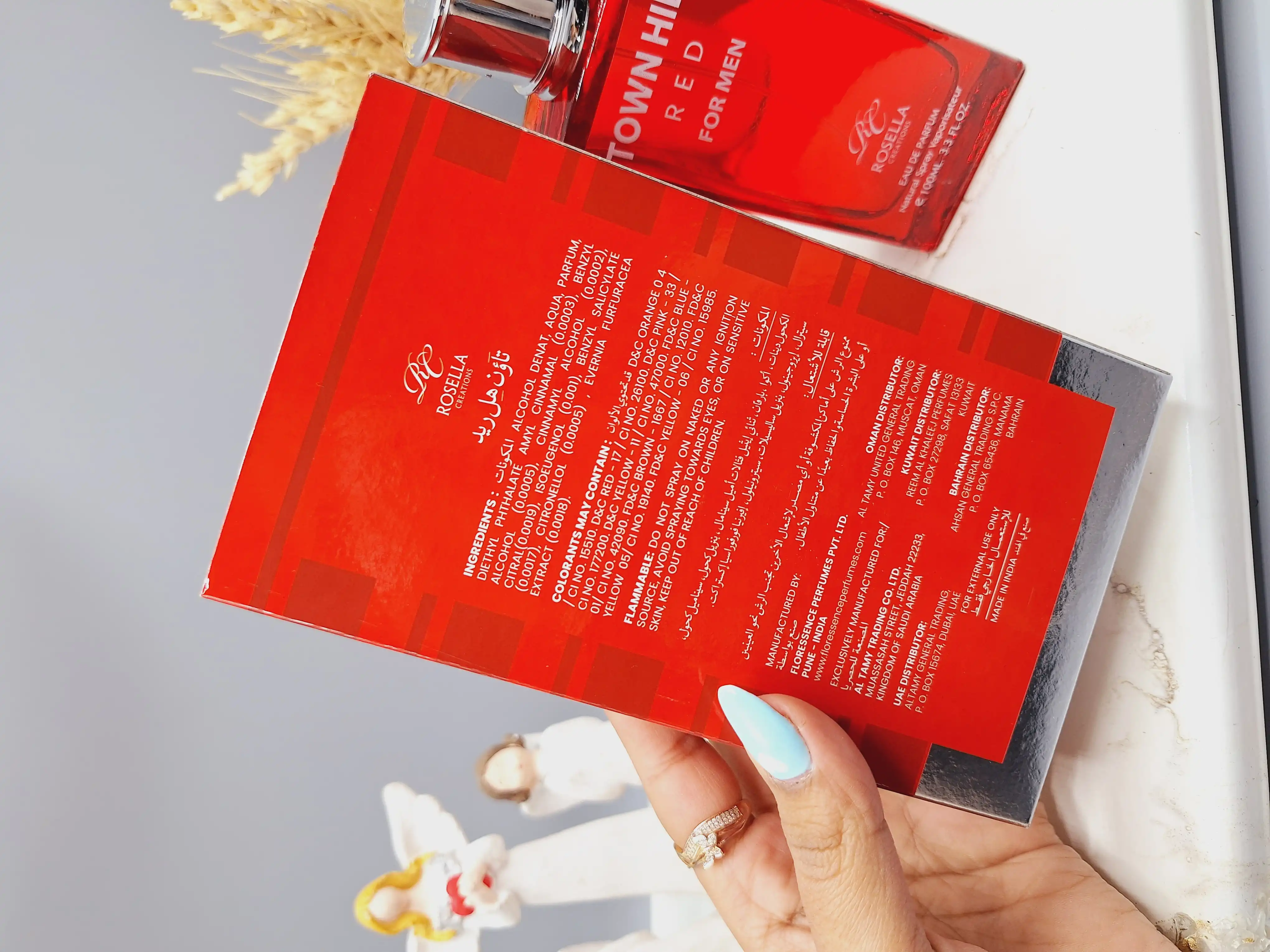 ادکلن TOWN HILL RED FOR MEN کارتن قرمز حجم 100 میل کد 0990