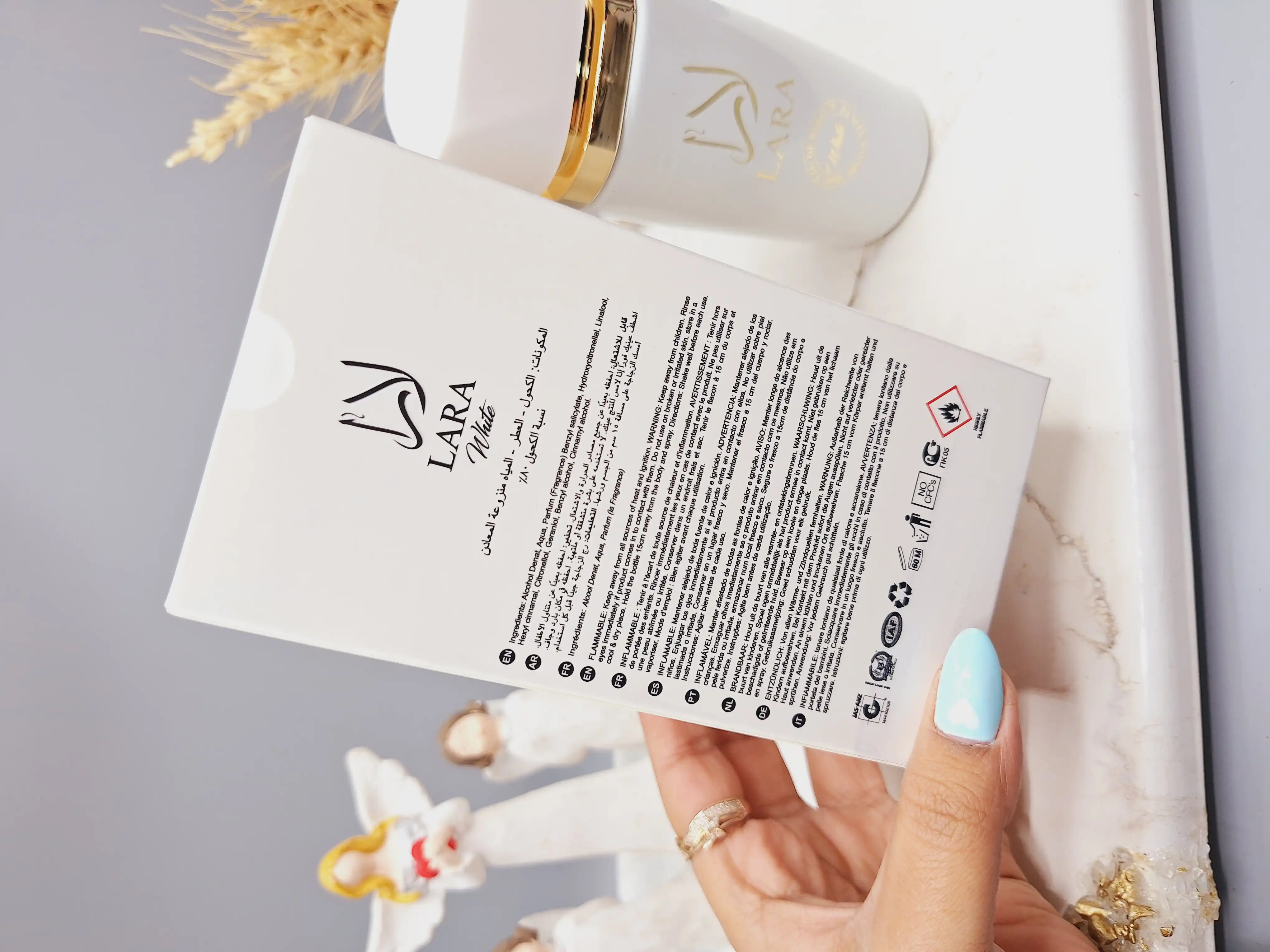 ادکلن زنانه لارا سفید خوشبووو وارداتی حجم 100 میل کد 9057