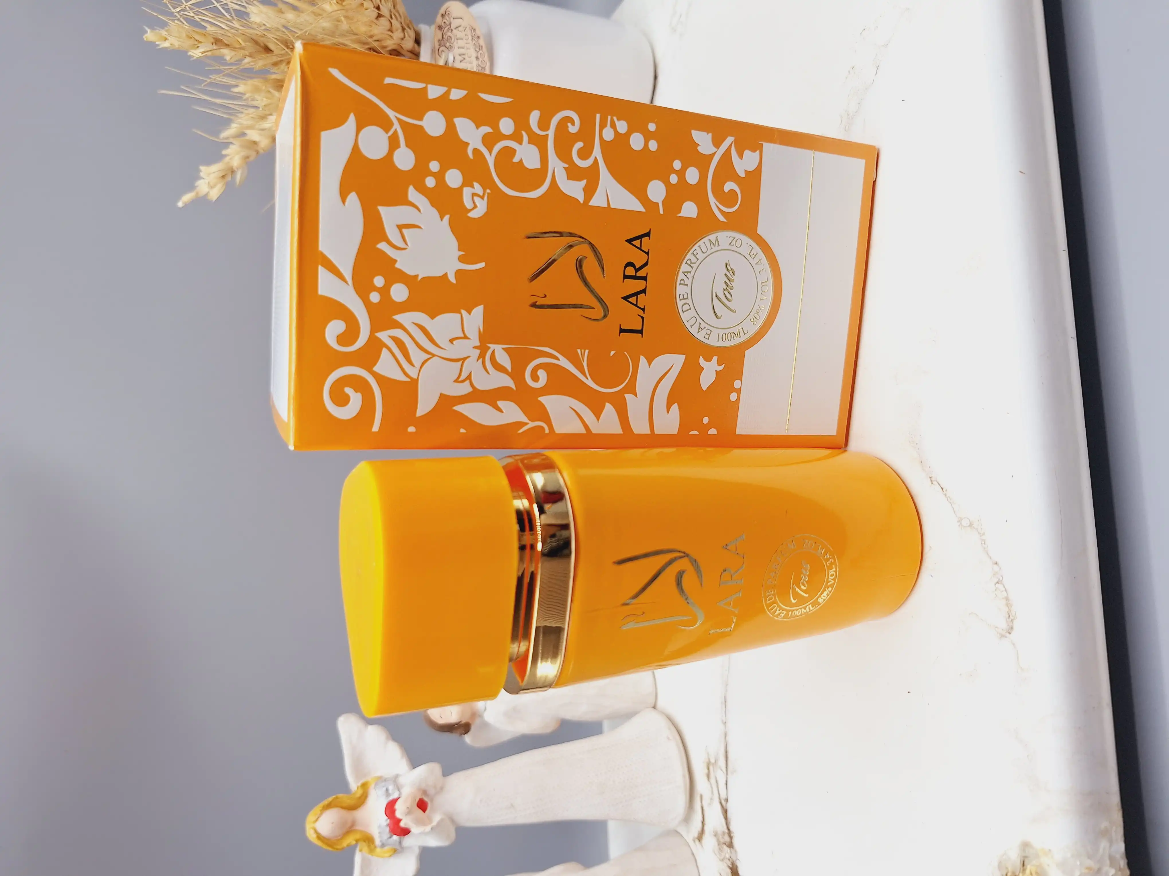 ادکلن زنانه لارا نارنجی خوشبووو وارداتی حجم 100 میل کد 9064
