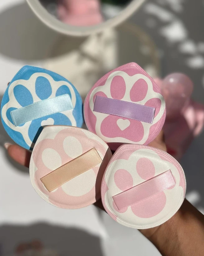 پد انگشتی پنجه گربه فوق کیوت سایز بزرگ مخصوص میکاپ برند Kiss Lovely کد FP3066