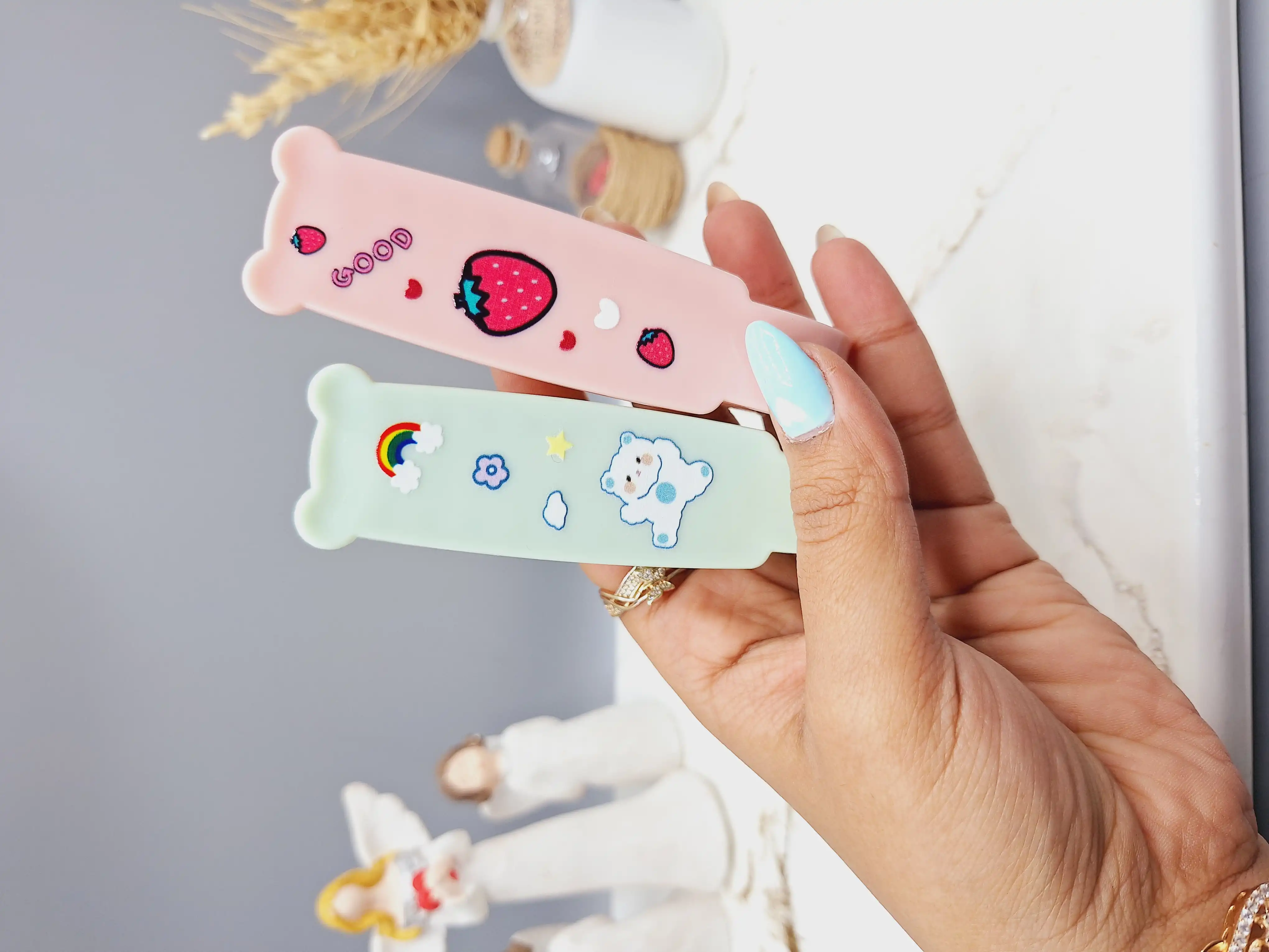 شانه مو تاشو مدل فانتری و کیوت  مناسب برای مسافرت