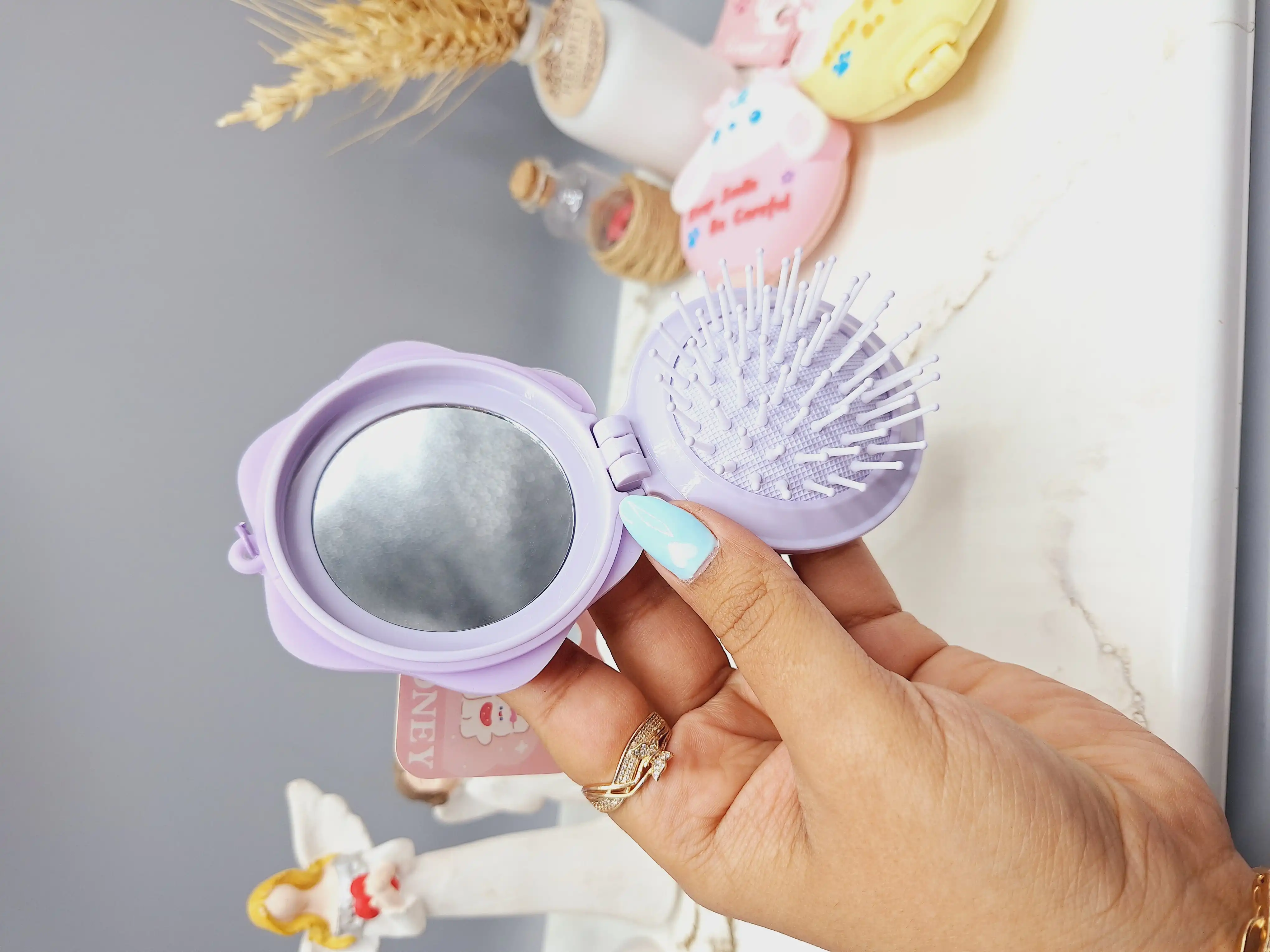 شانه دایره ای بچگانه طرح فانتزی