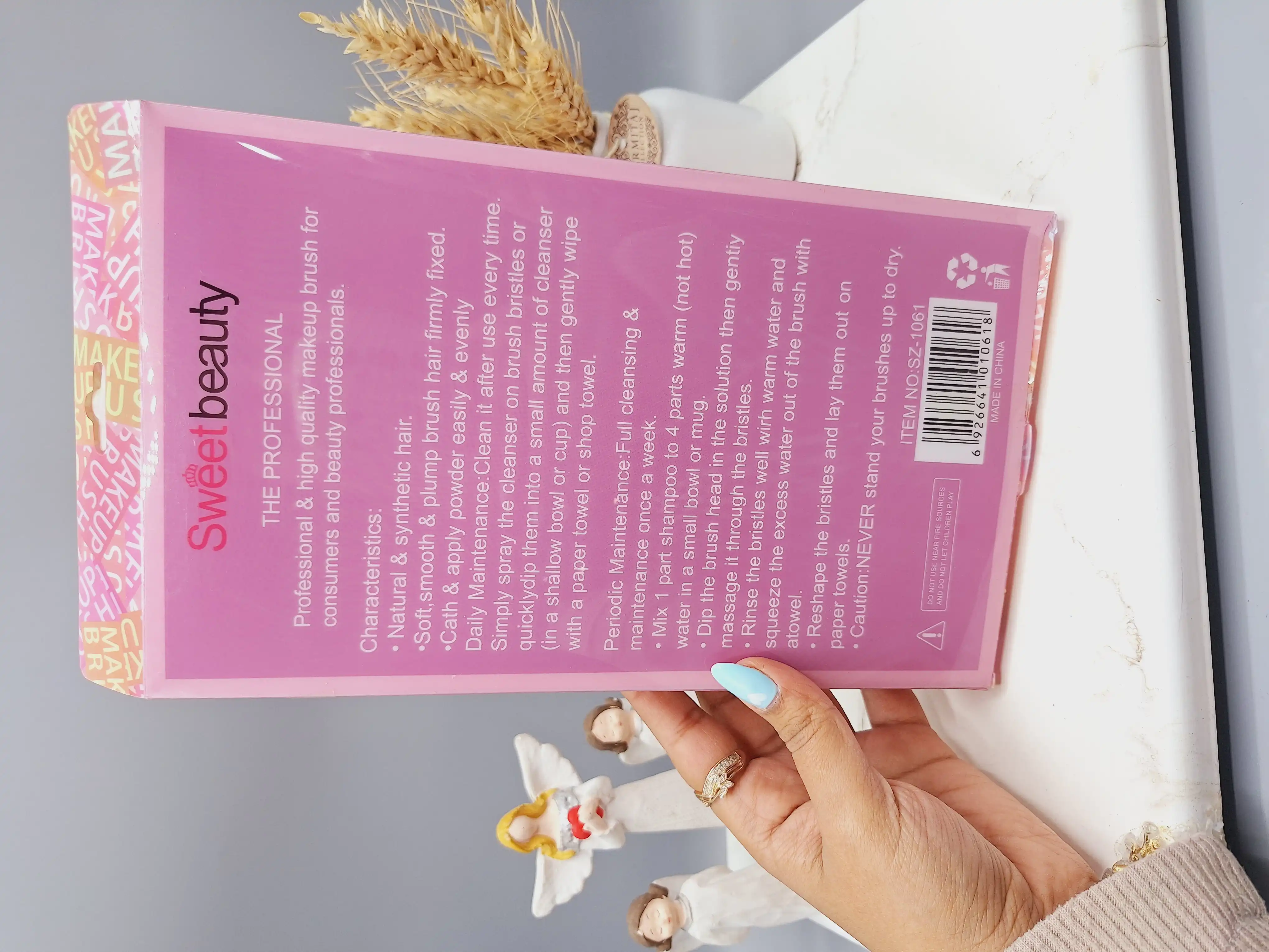 ست براش 12 تیکه Sweetbeauty رنگ صورتی کد 1061