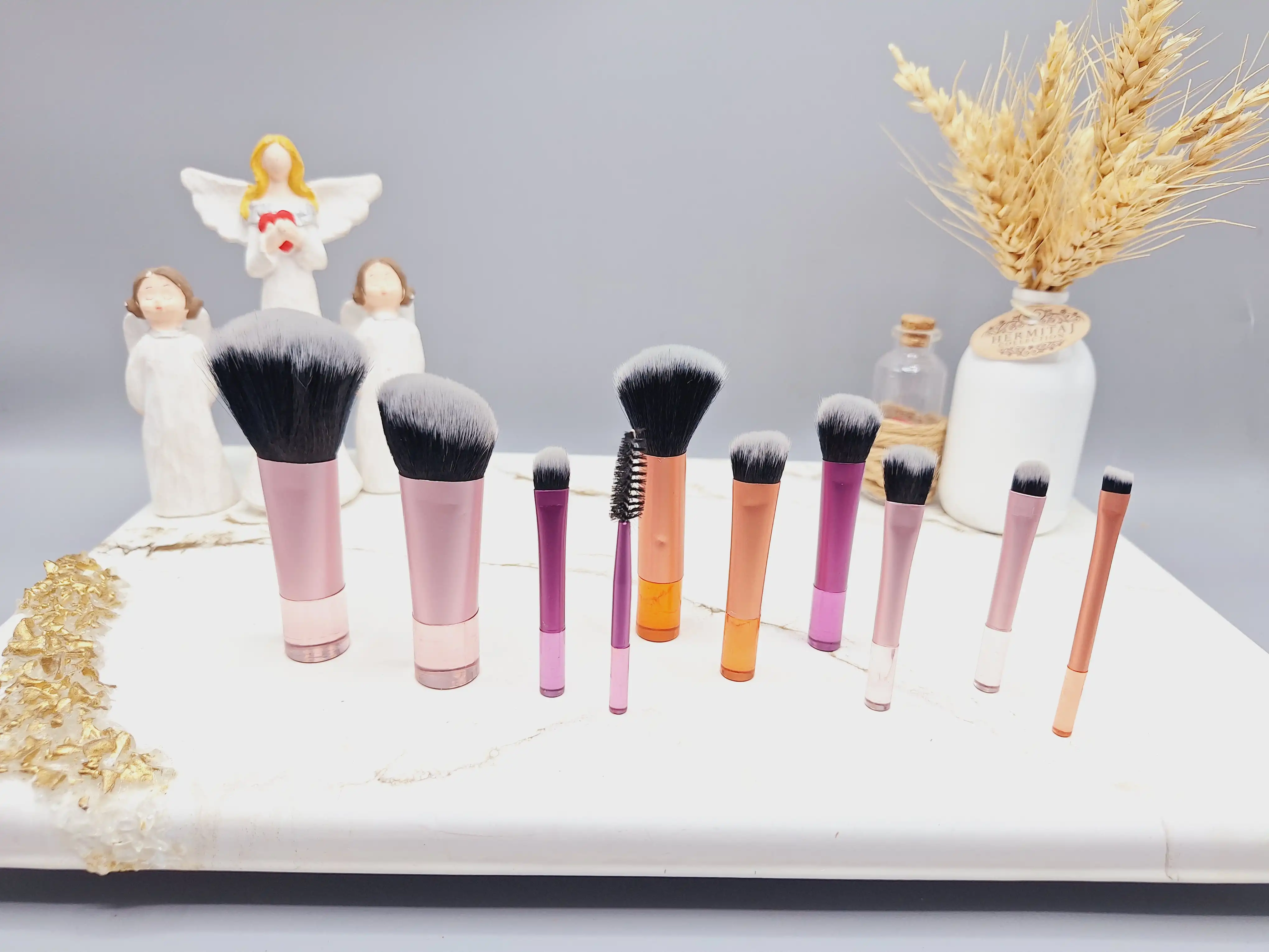 ست براش 10 تیکه میکاپ سایز کوچک و با کیفیت