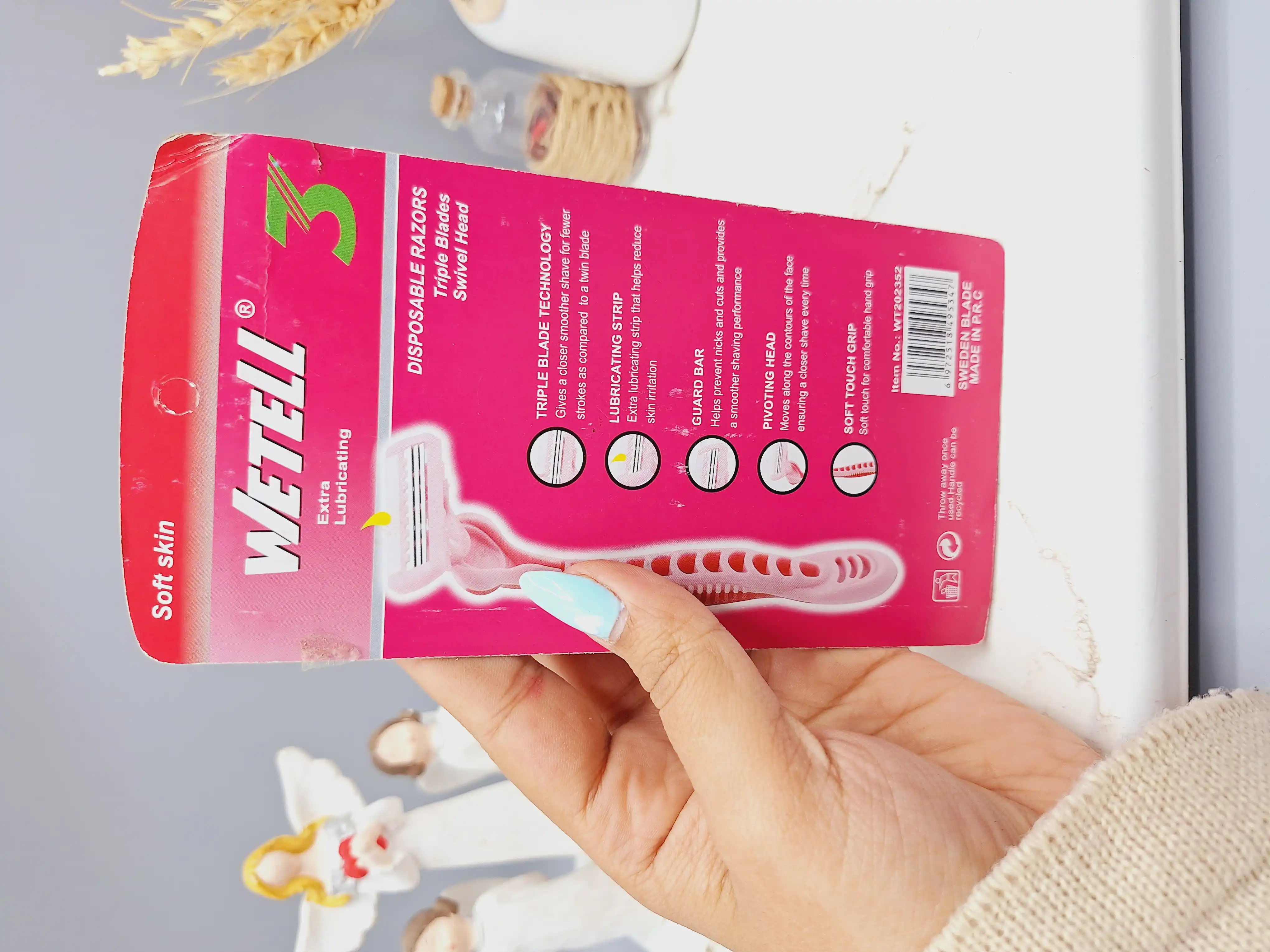 پک ژیلت 4 عددی زنانه دارای 3لبه برند ویتل کد WT202352