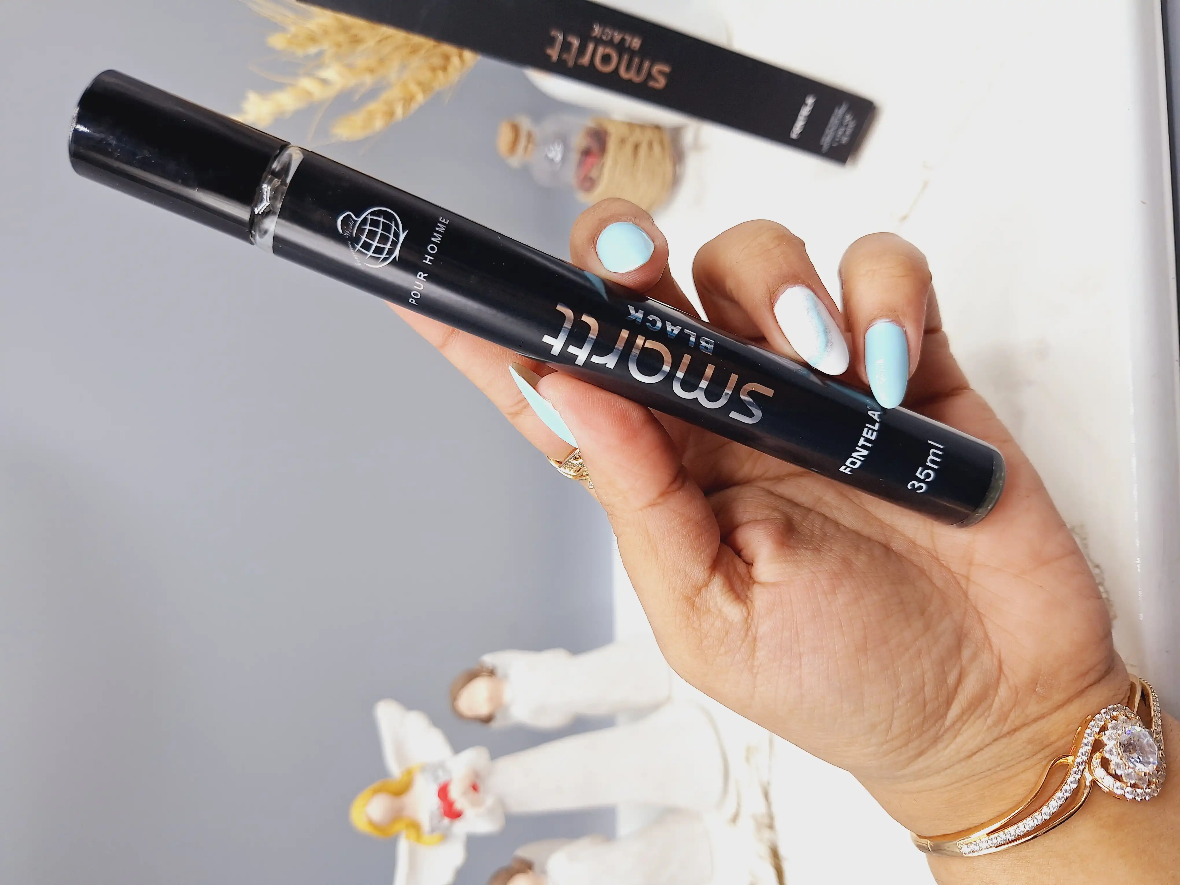 ادکلن مردانه استوانه ای 35 میل smartt BLACK کد 5509