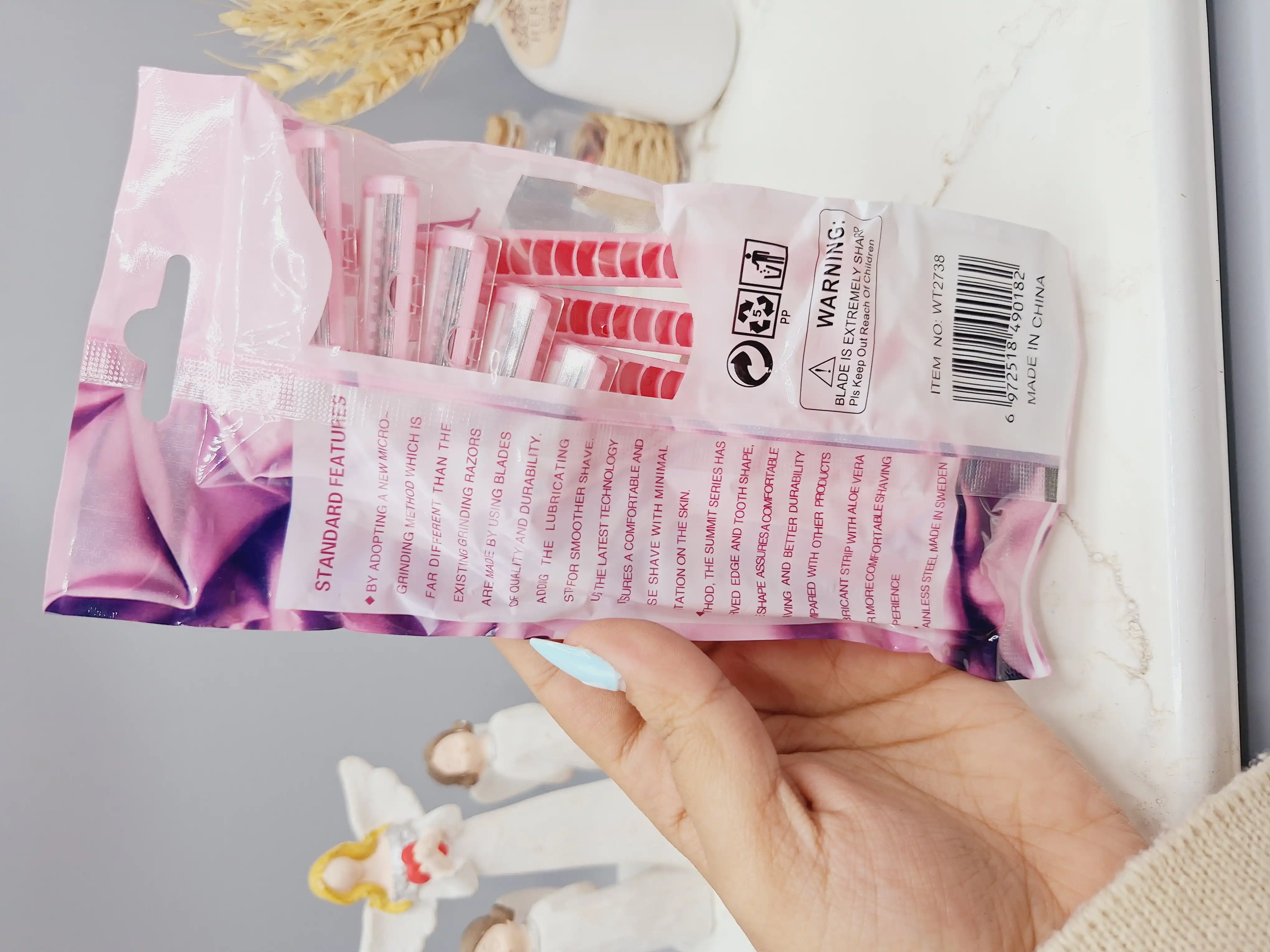 پک ژیلت 5 عددی زنانه 3 لبه کد WT2738