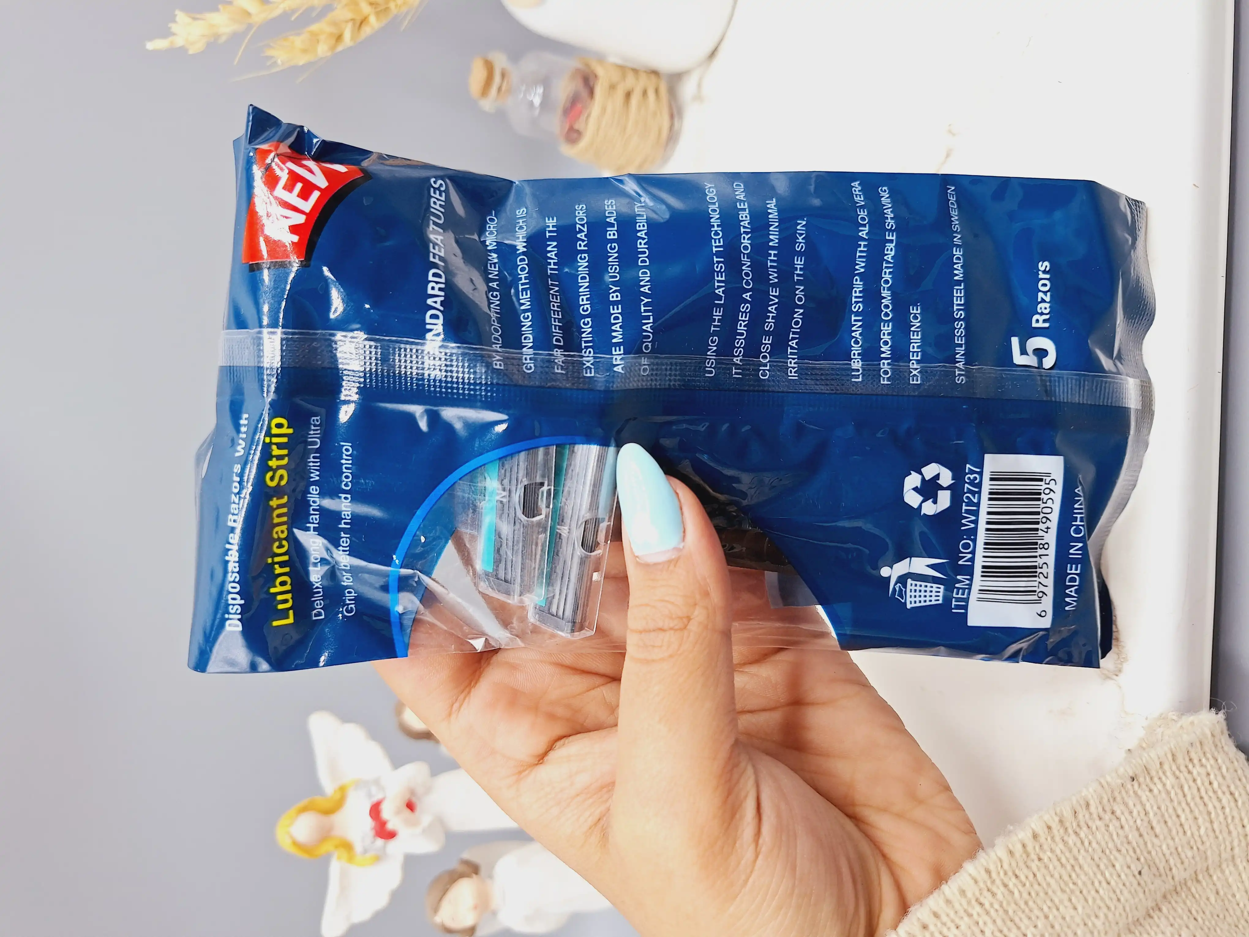 پک ژیلت 5 عددی مردانه 3 لبه برند ویتل کد WT2737