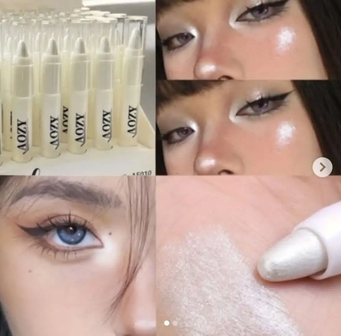 مداد چشم شمعی پیچی رنگ سفید برند AOZY کد 010