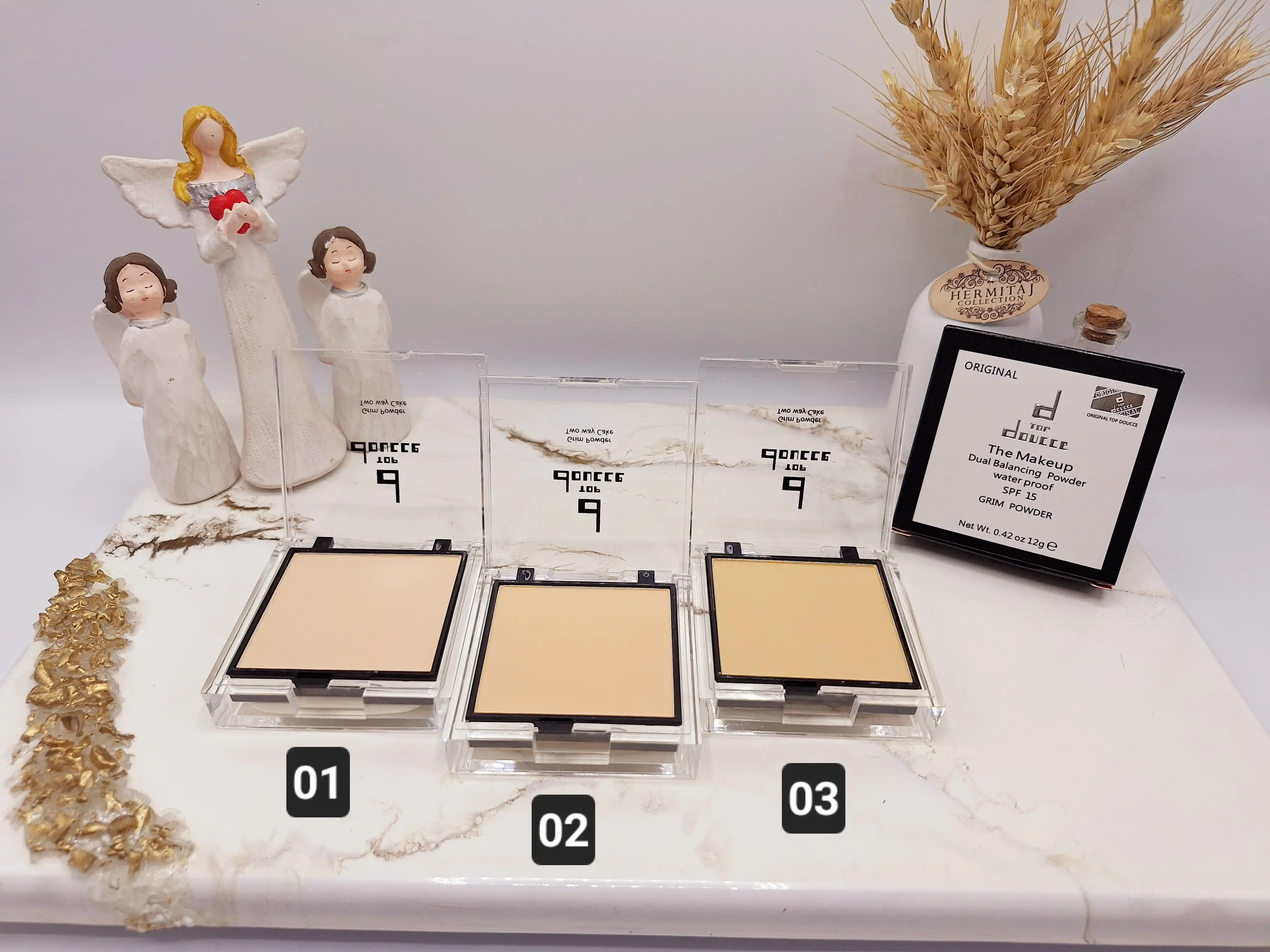 پنکک بادوام برند دوسه DOUCCE پوشش دهندگی  فوق العاده مناسب گریم کد 66001