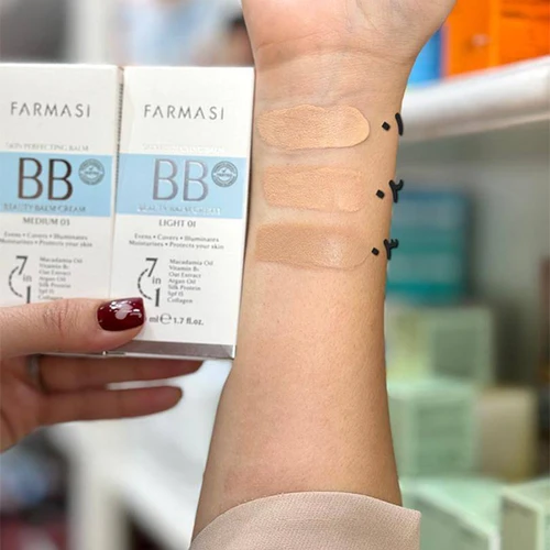 بی بی کرم پودر فارماسی FARMASI  حجم 50 میل کارتن آبی کد 3984