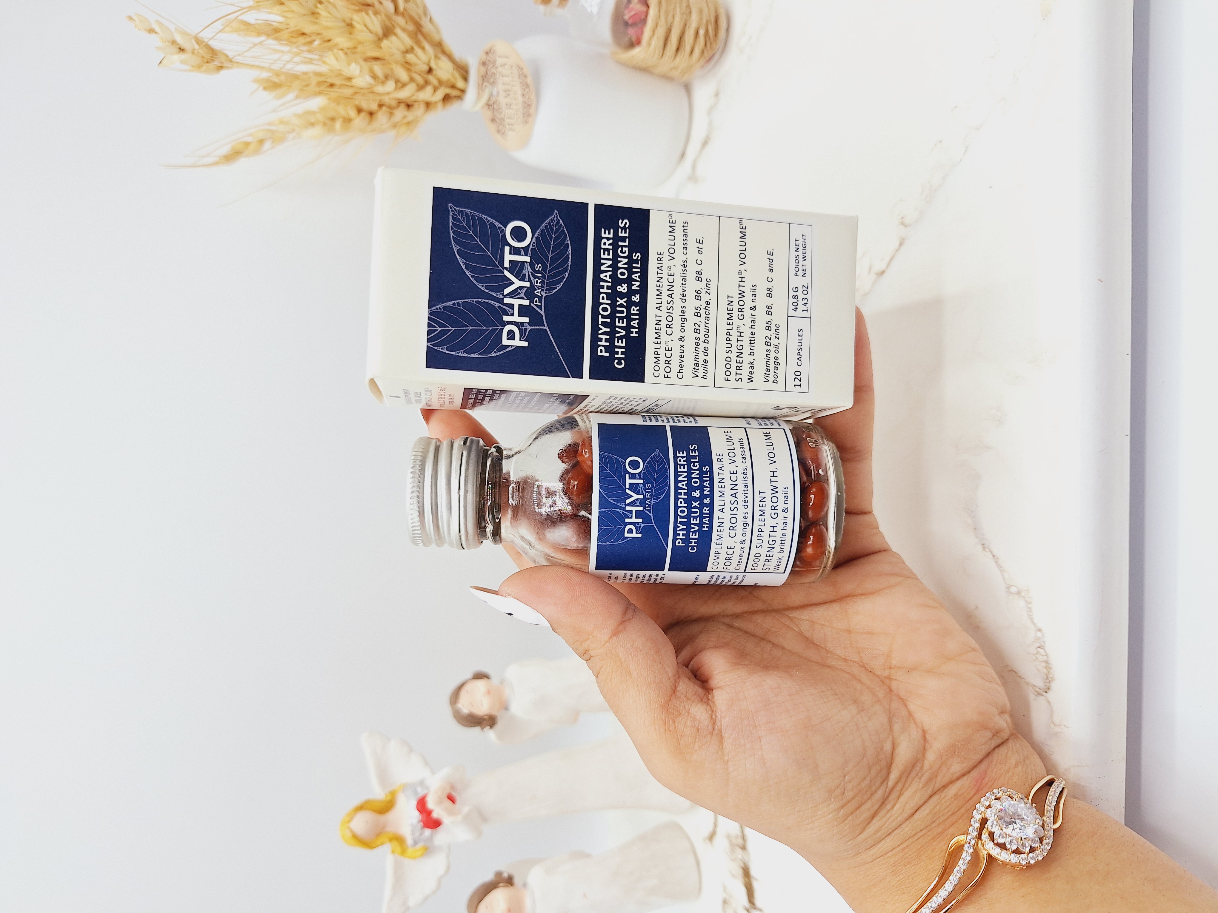 قرص تقویت رشد مو و ناخن برند فیتو PHYTO تعداد 120 عدد ساخت ايتاليا کد 8411