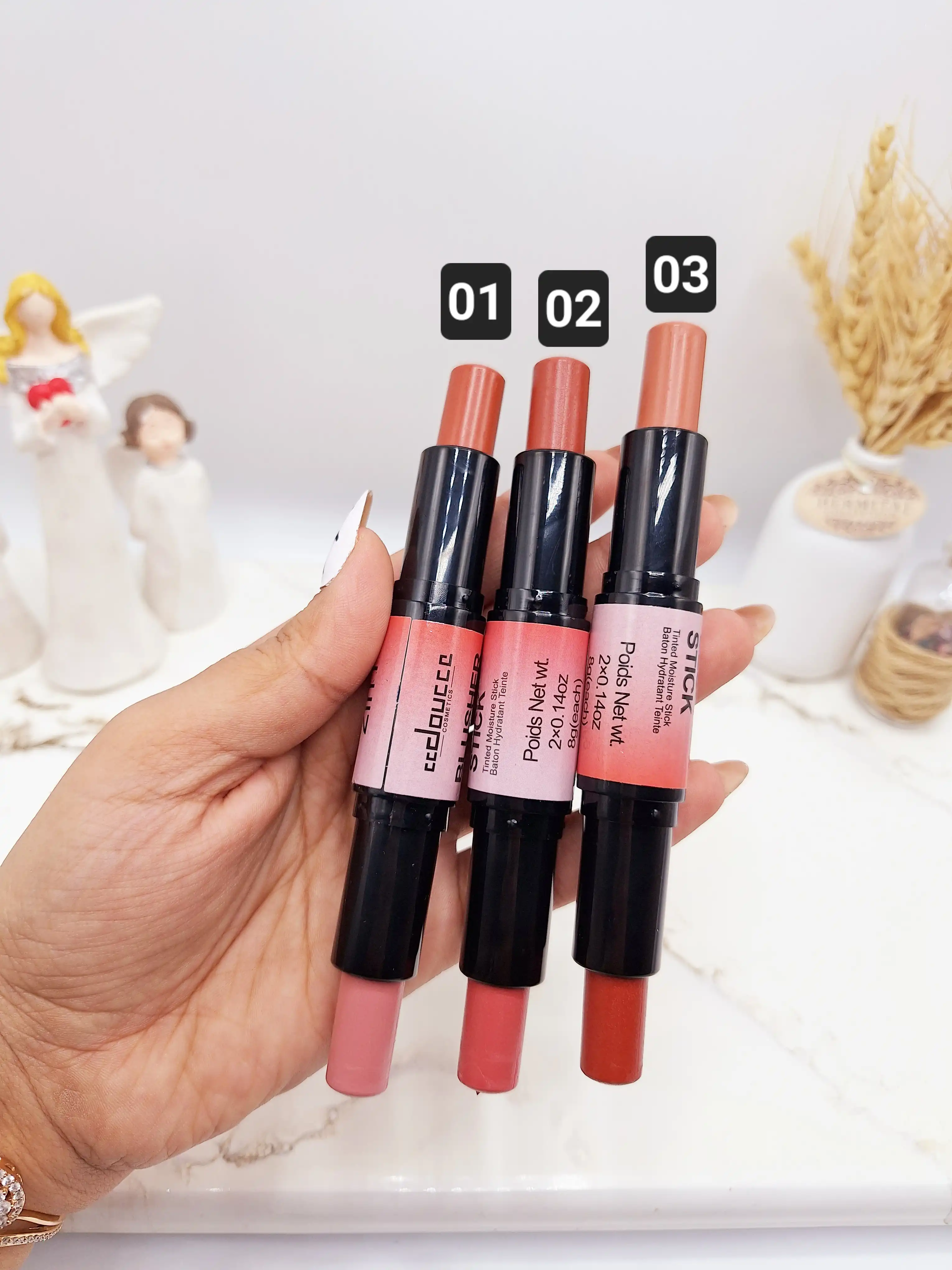 کانتور و کانسیلر دو طرفه استیکی برند دوسه کد 3008 (کارتن صورتی)