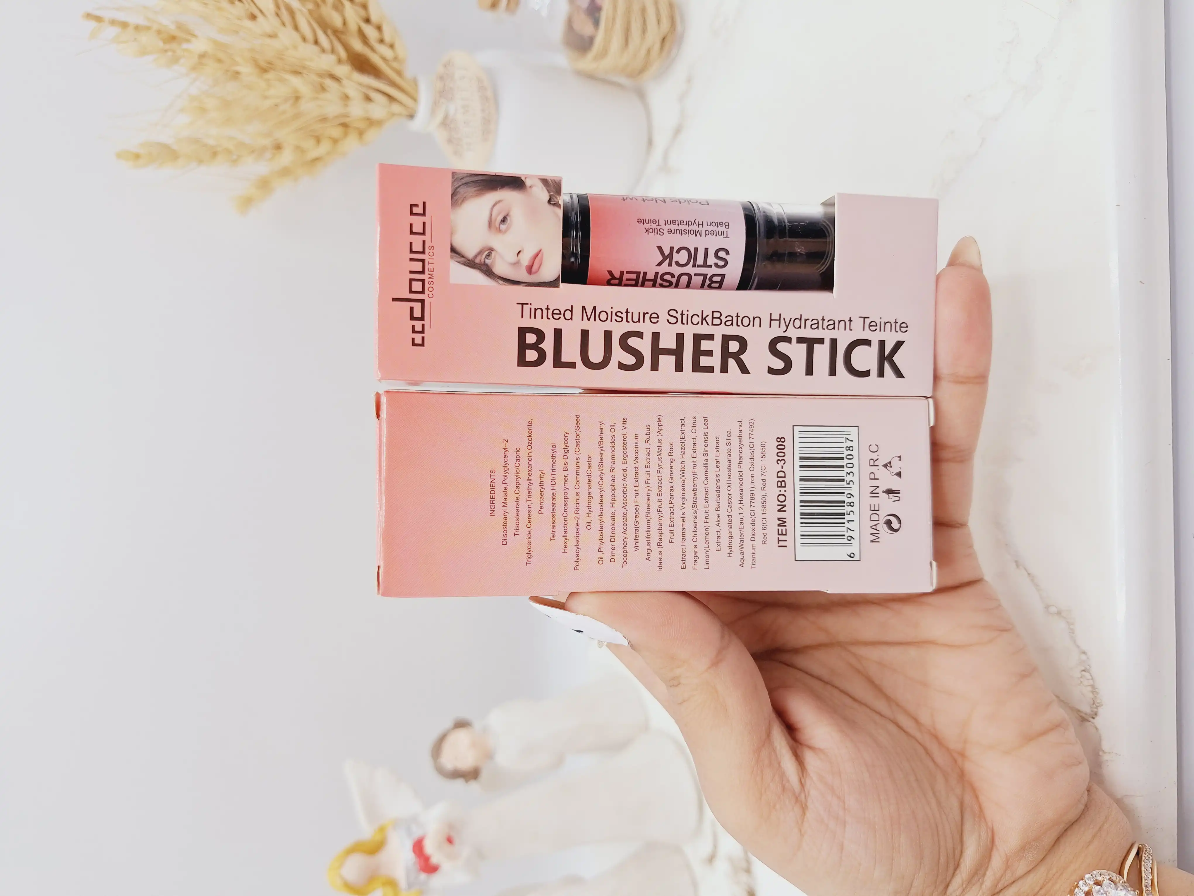 کانتور و کانسیلر دو طرفه استیکی برند دوسه کد 3008 (کارتن صورتی)