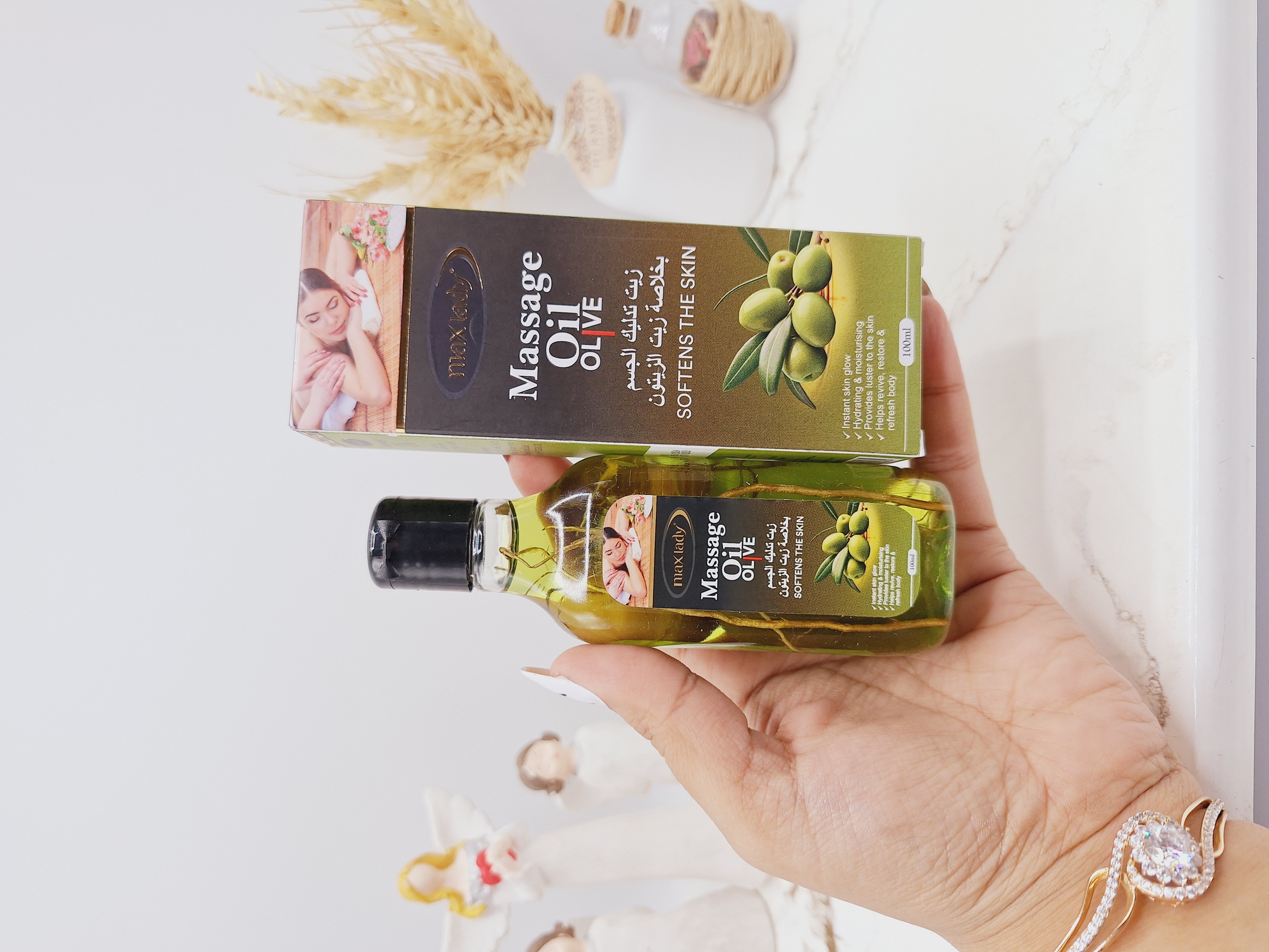 روغن ماساژ و تسکین دهنده درد عضلانی عصاره زیتون برند مکس لیدی کد 7485