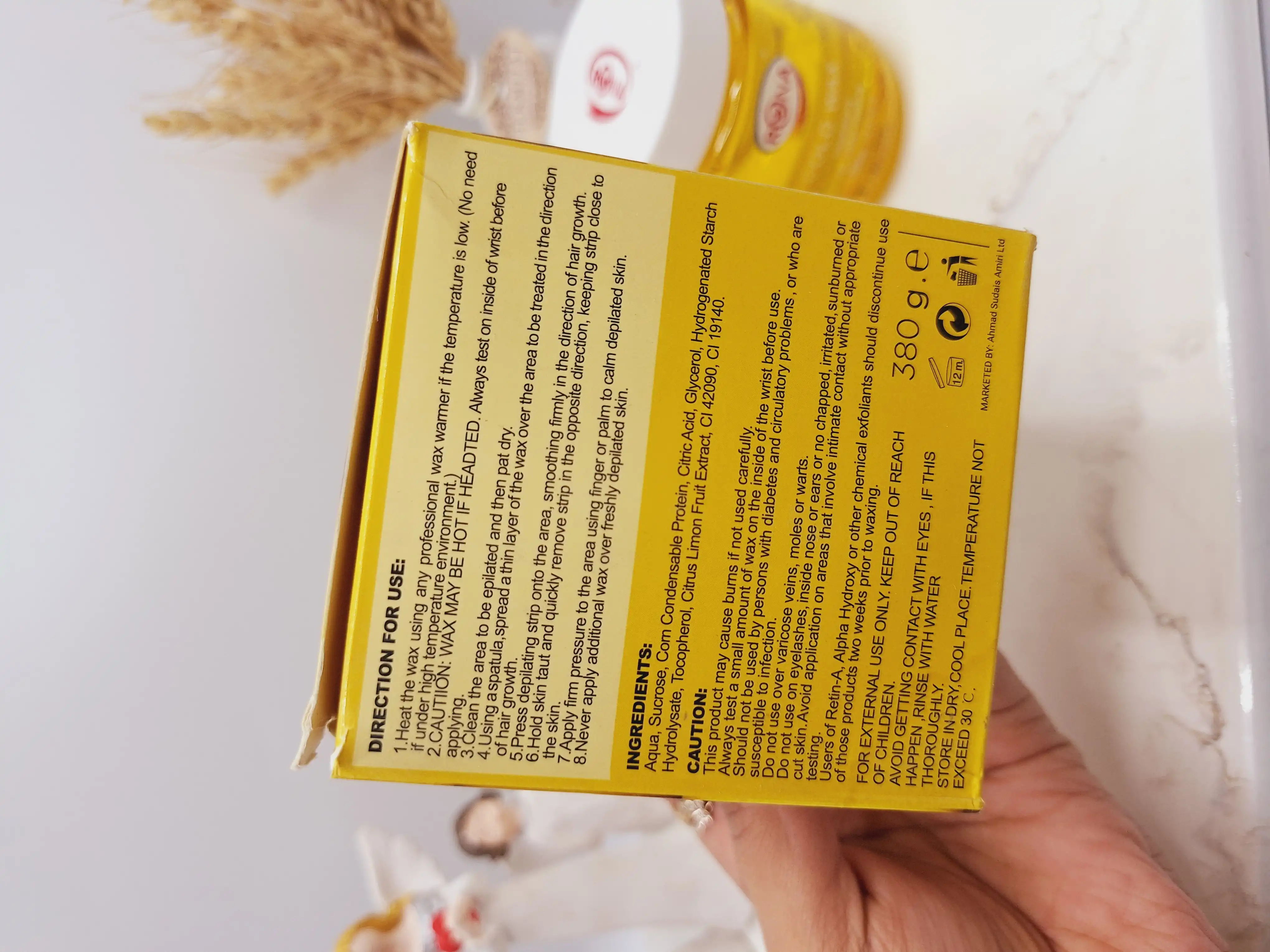 موم سرد با کاغذ اپیلاسیون همراه با کاردک رایحه لیمو برند RONA کد 3152