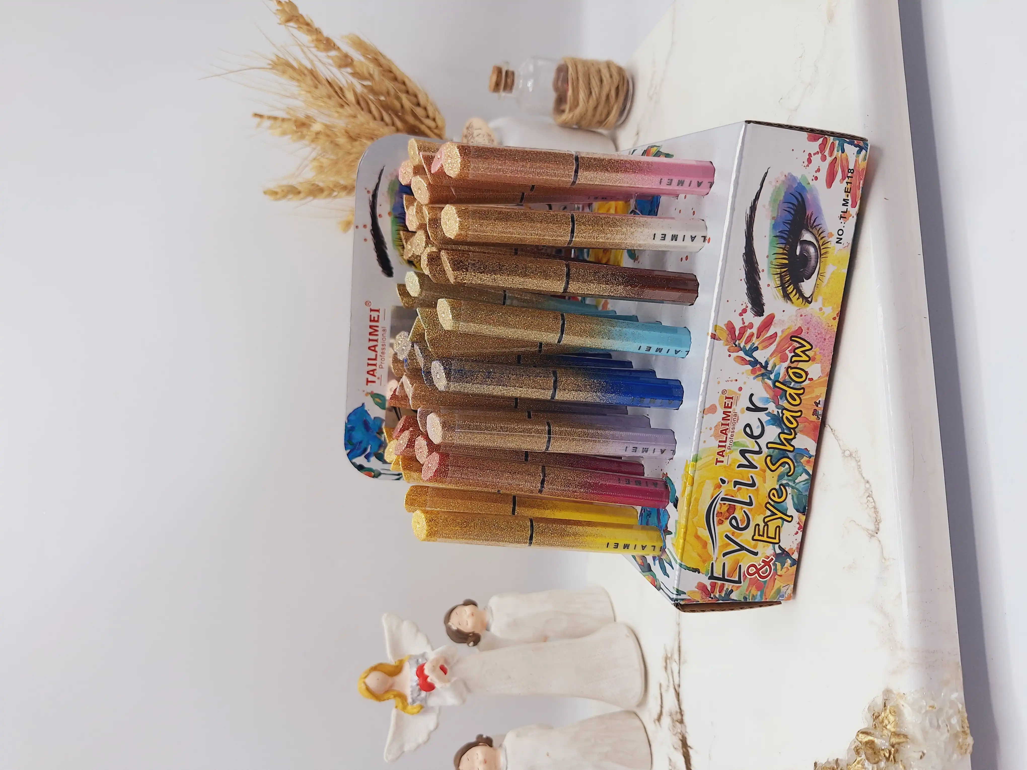 خط چشم رنگی مات ماژیکی برند تایلامی پوکه گلیتری کد NO.:TLM-E118